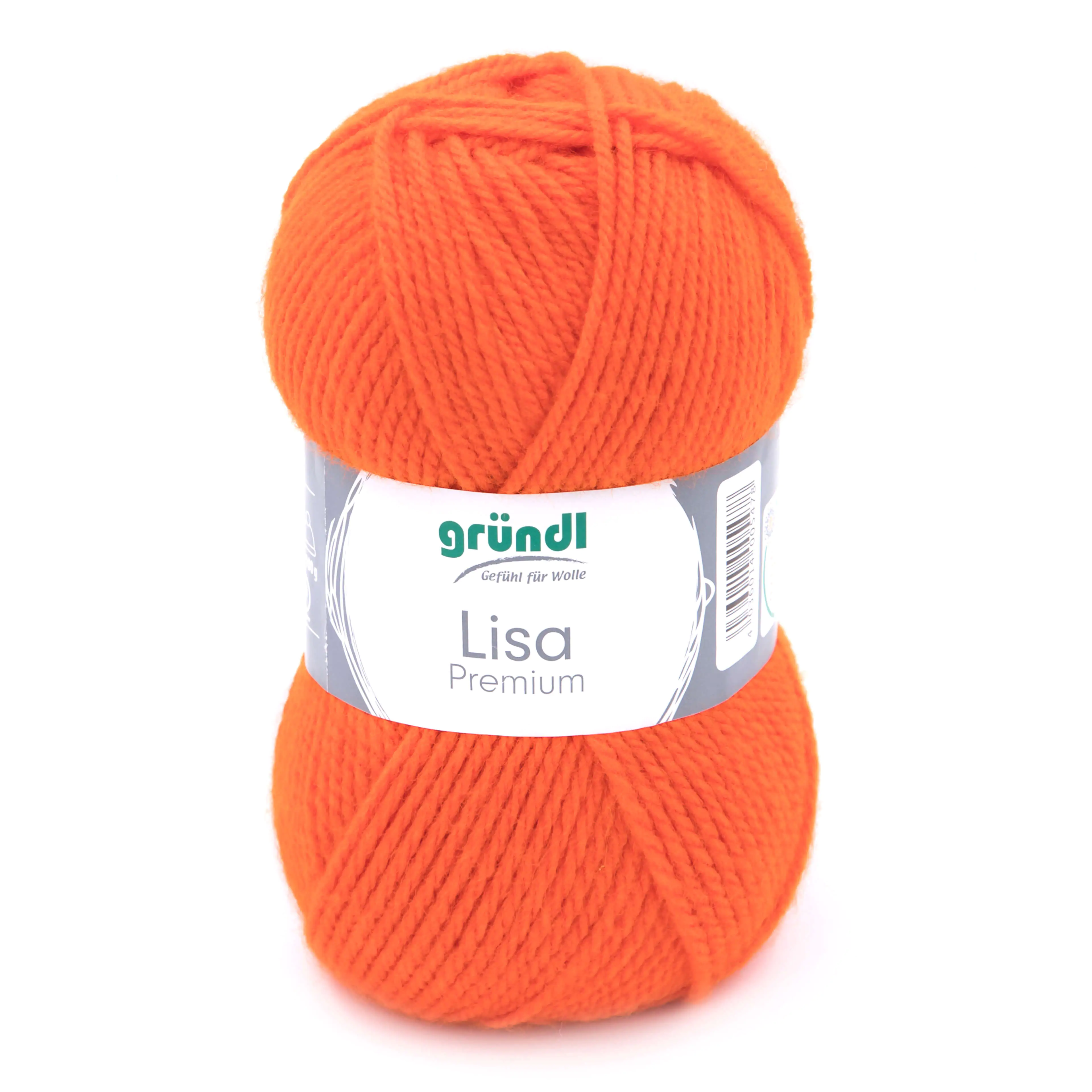 4036014005478 Gründl Wolle Lisa Premium uni 50 g orange