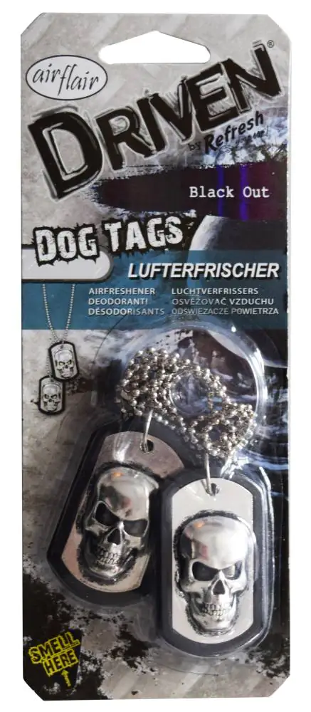 airflair Lufterfrischer Driven Dog Tags Black Out