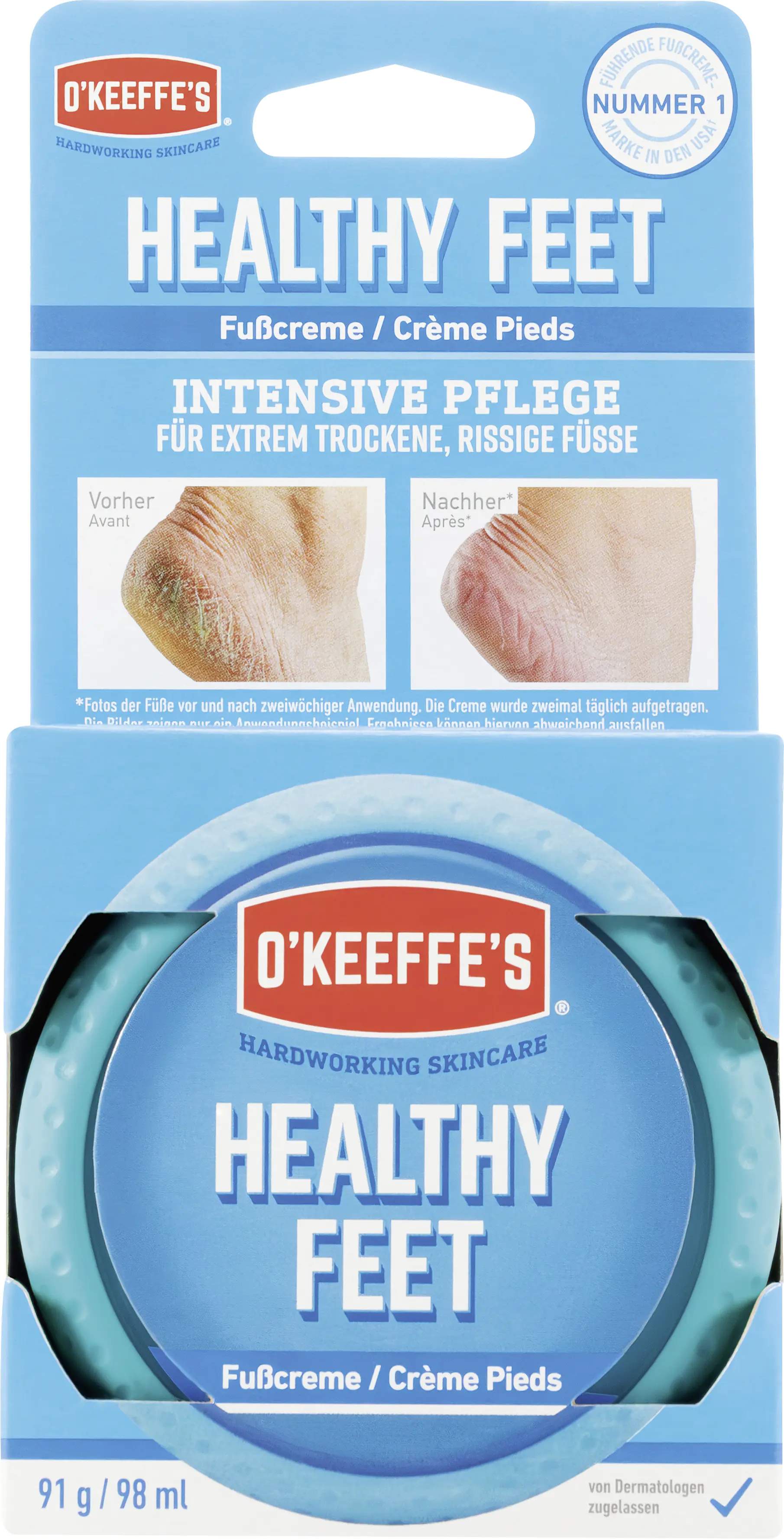 O`Keeffe`s Fußcreme Healthy Feet 91 g