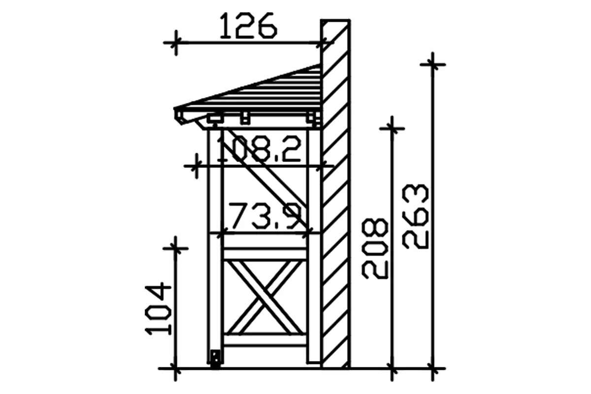 4018211016327_04 SKAN HOLZ Vordach Wismar Typ 3 258 x 126 cm, lasiert in Eiche hell