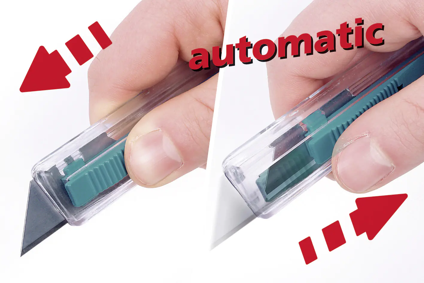 Wolfcraft Sicherheitsmesser mit einziehbarer Klinge