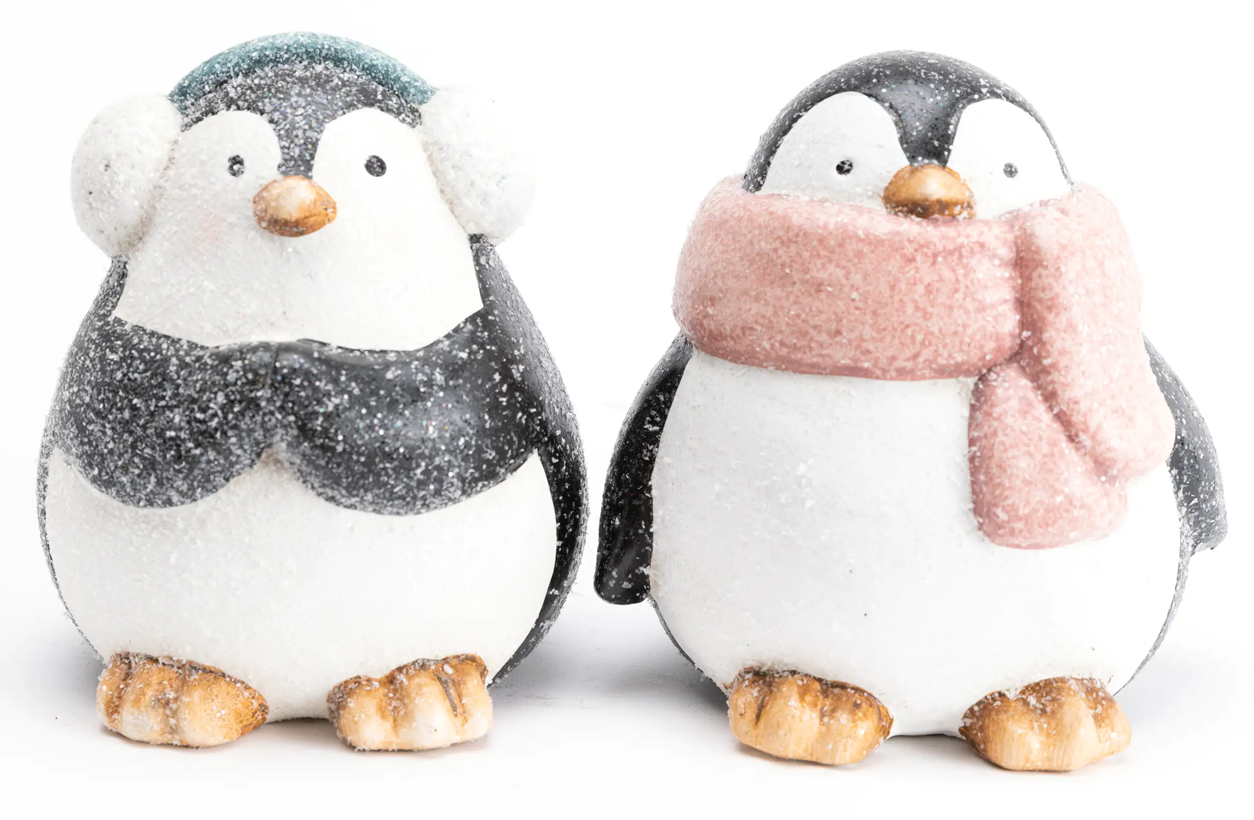 4333692198134_5 TrendLine Dekofigur Pinguin aus Keramik 12 x 10,5 x 12,5 cm