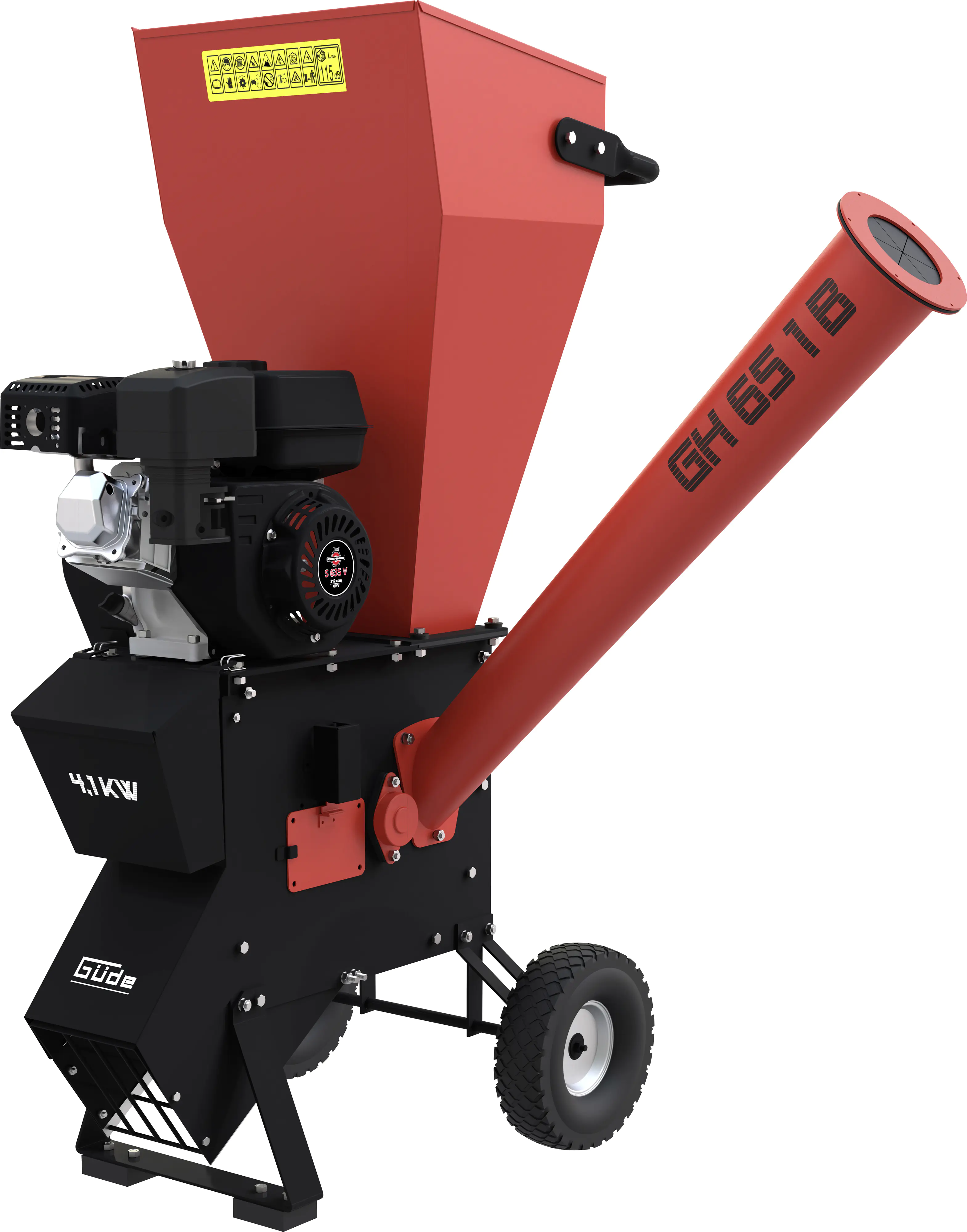 Güde Benzin-Gartenhäcksler GH 651 B max. Aststärke Ø 76 mm