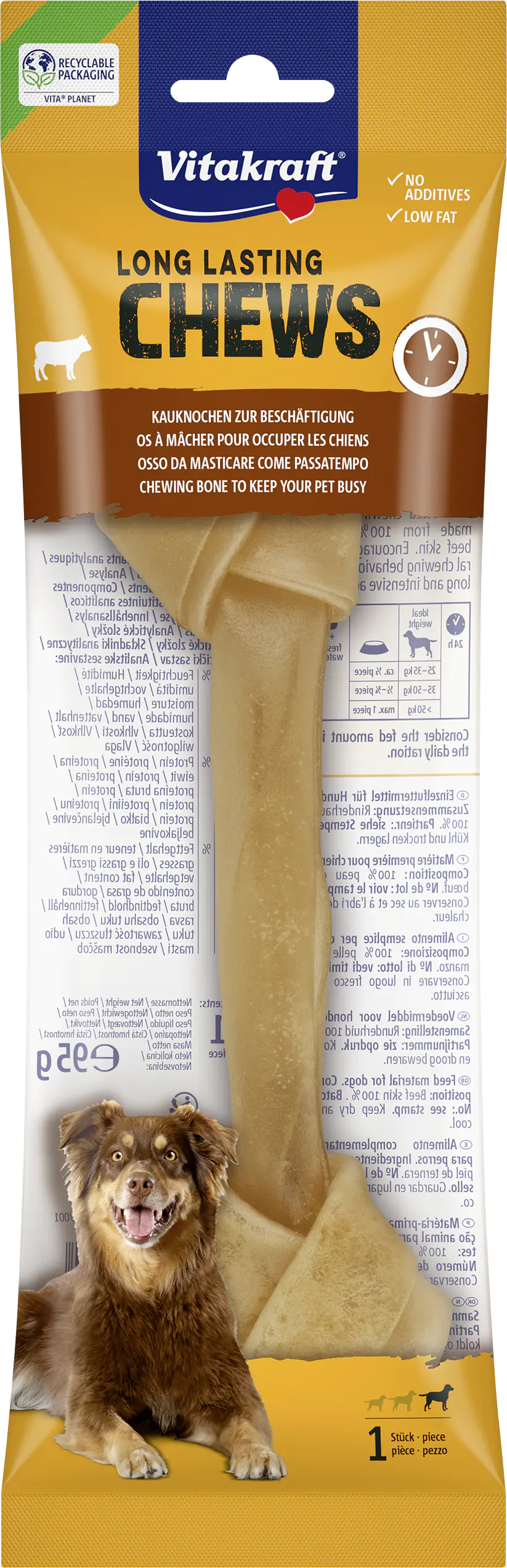 Vitakraft Chews intens Kauknochen geknotet 21 cm 1 Stück Vitakraft Chews intens Kauknochen geknotet 21 cm 1 Stück