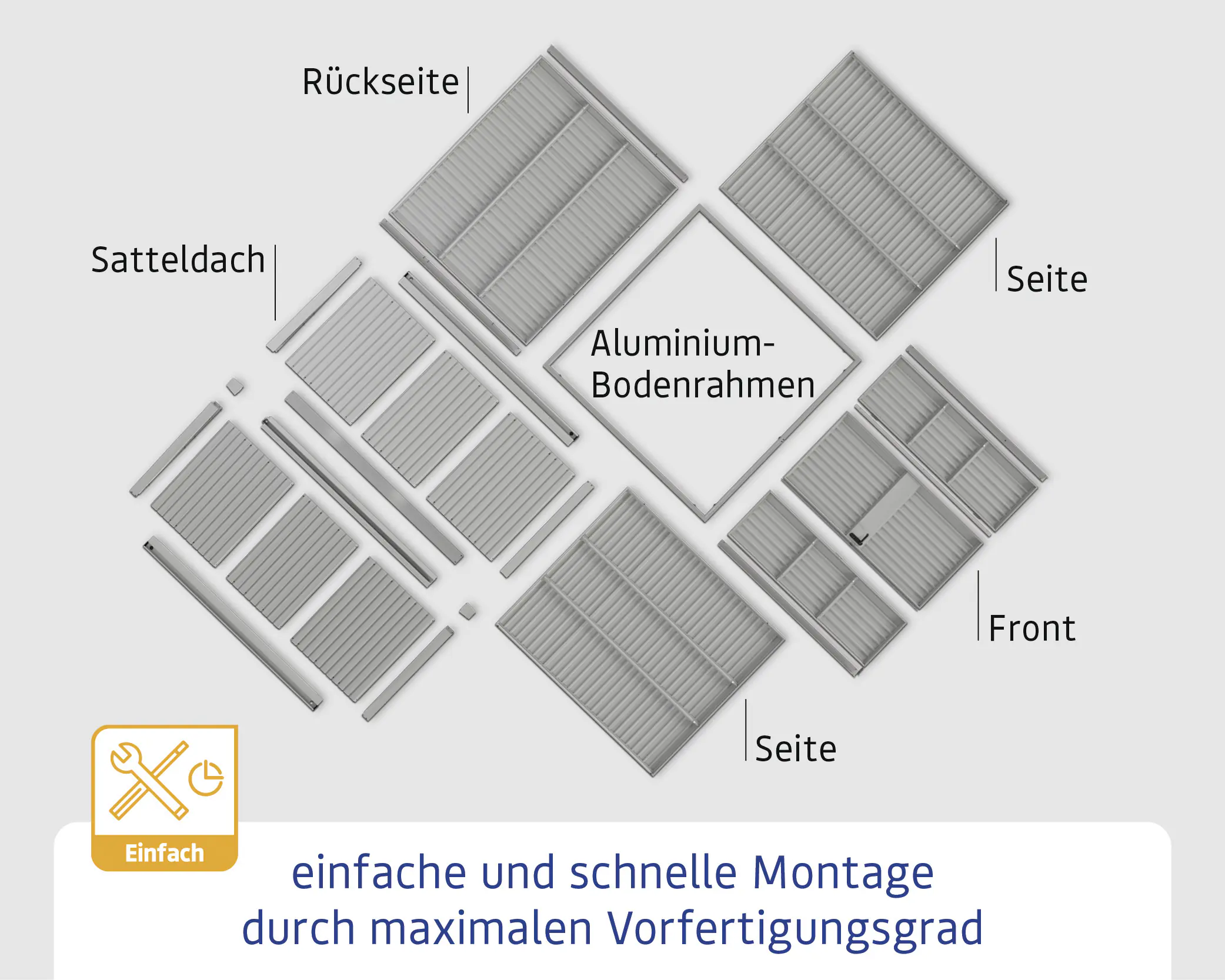 Ecostar Gerätehaus Trend-S Typ 1 258,8 x 121,3 x 216 cm purpurrot