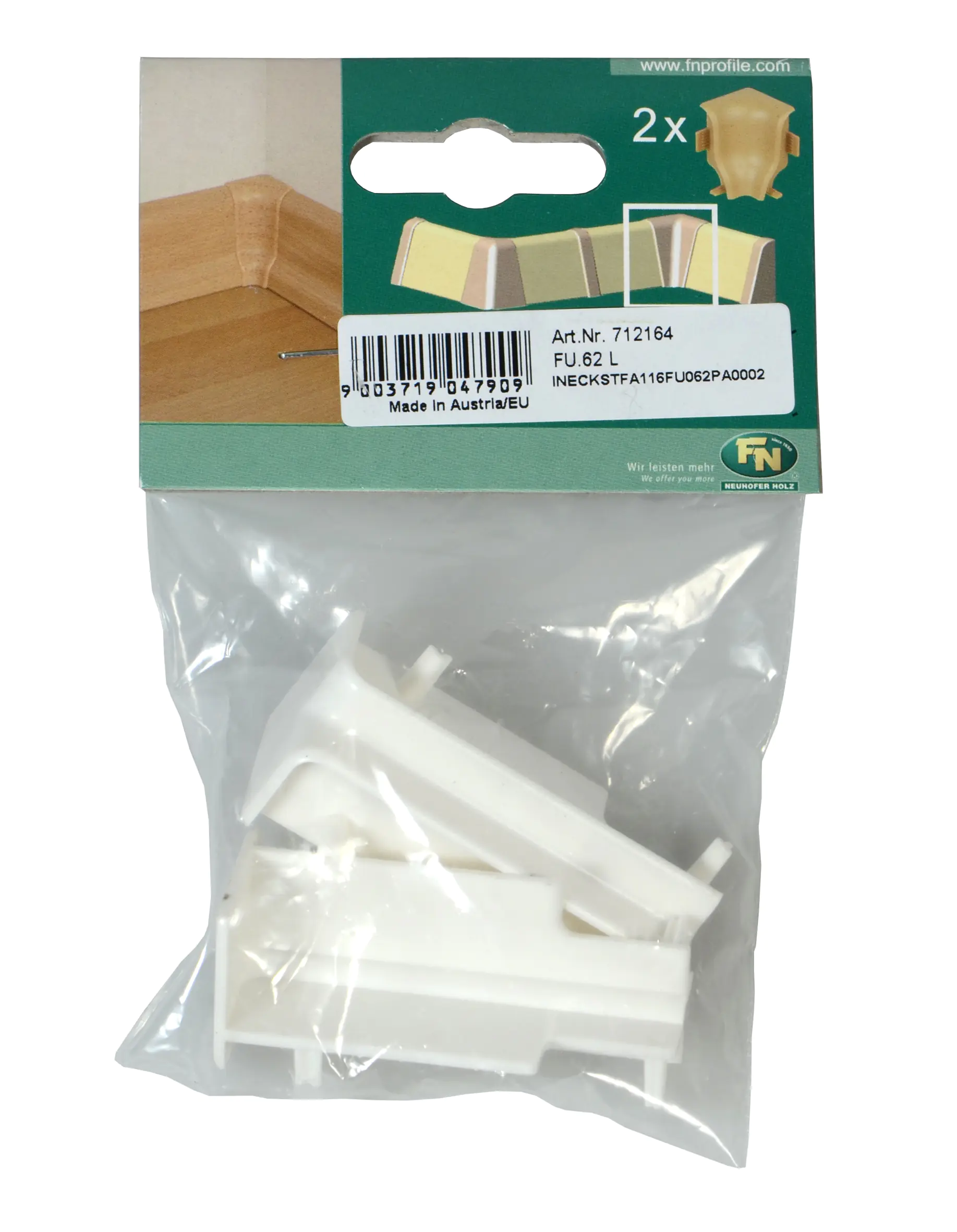 Neuhofer Inneneck für Fußleiste weiß