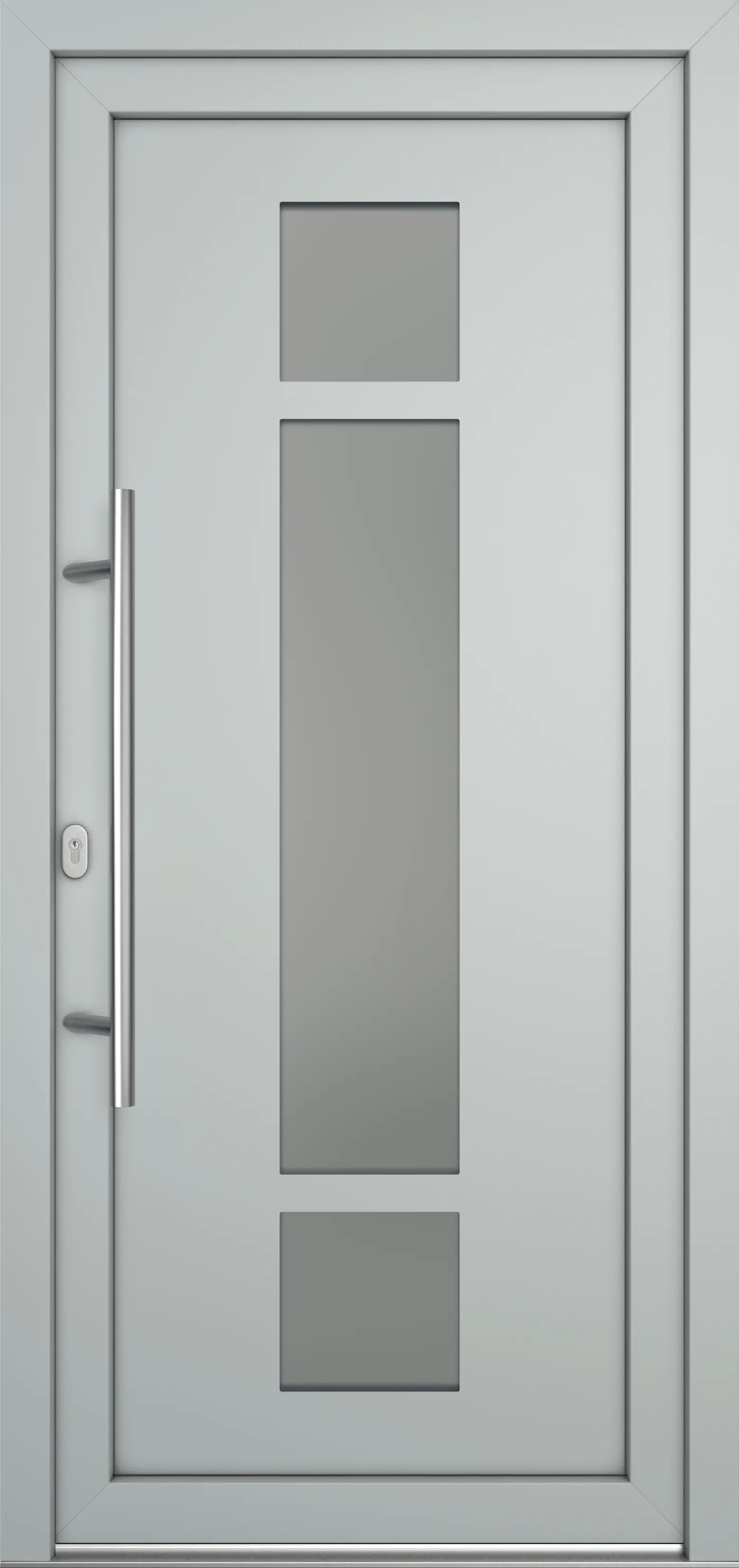 Meeth Haustür Optimal Pro PVC Modell 102 88 x 200 cm DIN Links weiß/lichtgrau Meeth Haustür Optimal Pro PVC Modell 102 88 x 200 cm DIN Links weiß/lichtgrau