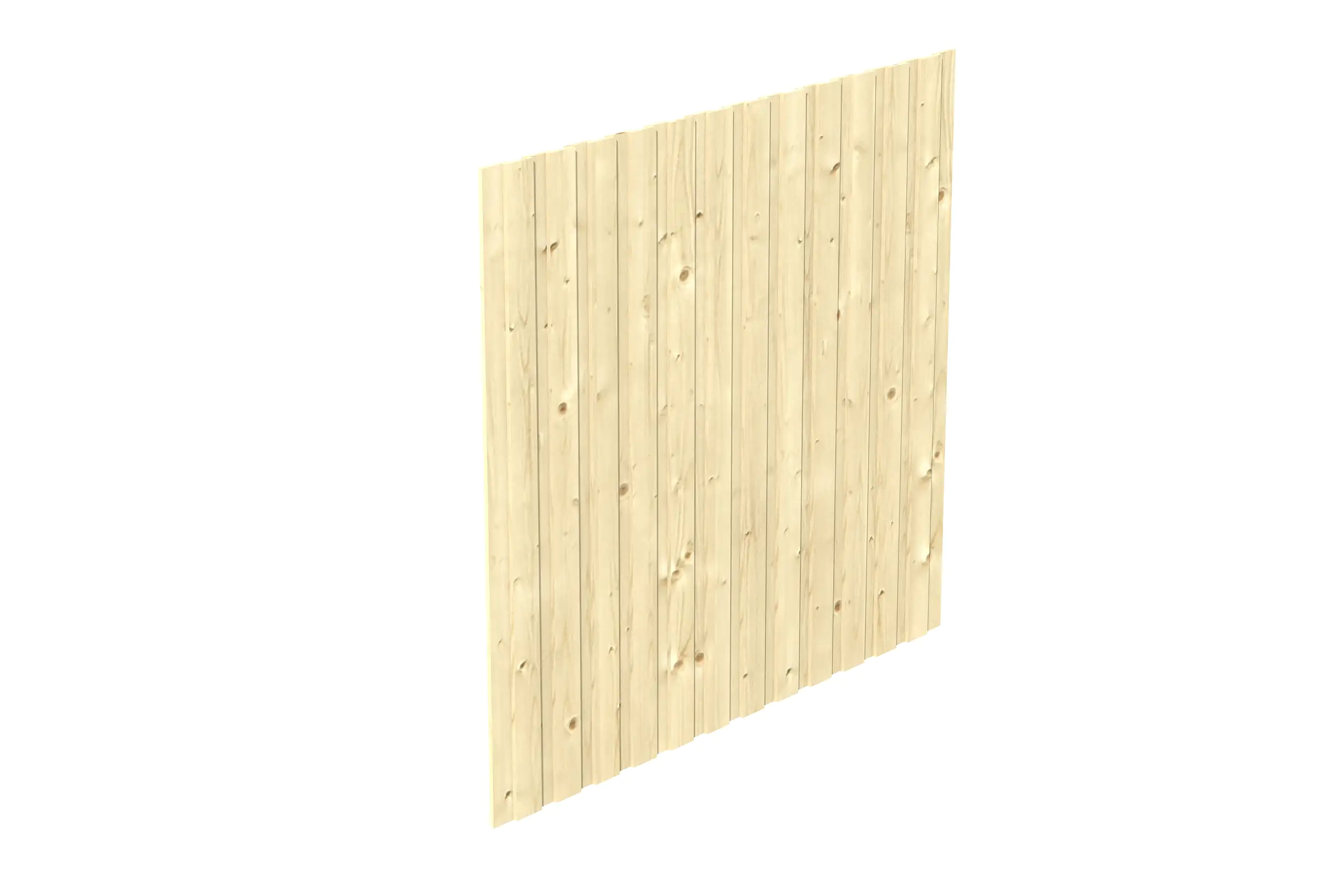 SKAN HOLZ Seitenwand Deckelschalung 230 x 220 cm, Fichte, natur