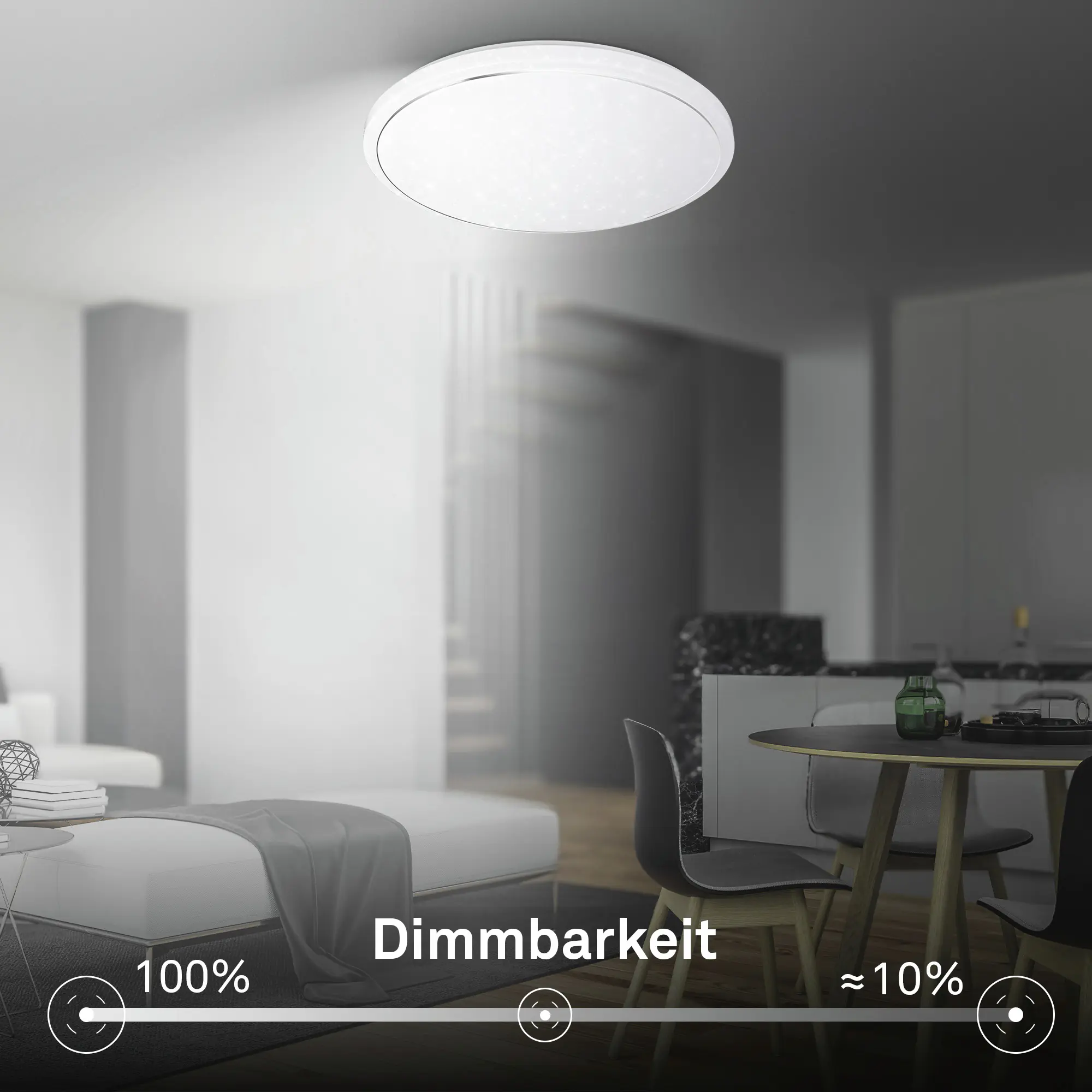 Briloner LED-Deckenleuchte Star Ø 48,5 cm weiß matt warmweiß-kaltweiß