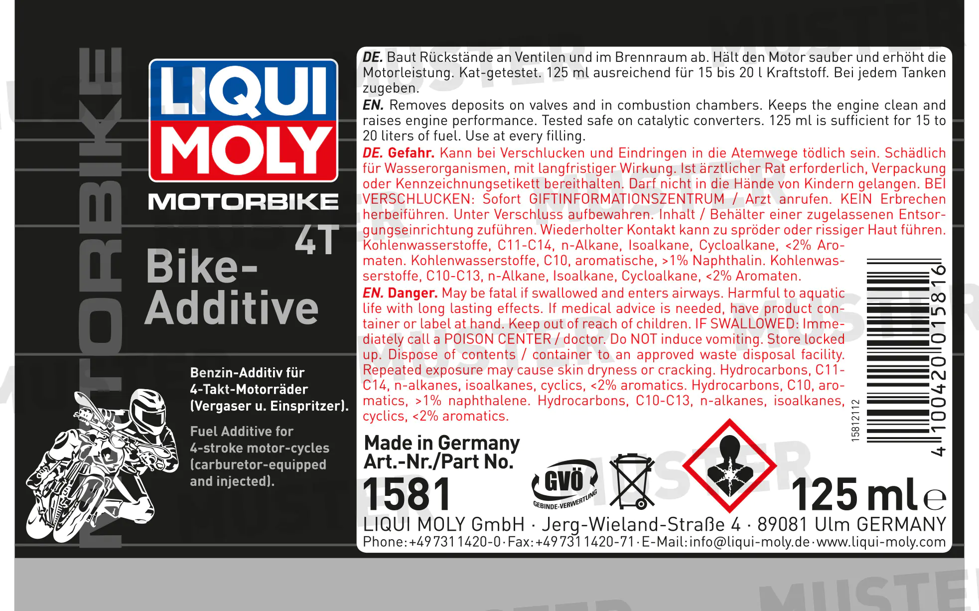 Liqui Moly Motorbike 4T Bike-Additive 125 ml