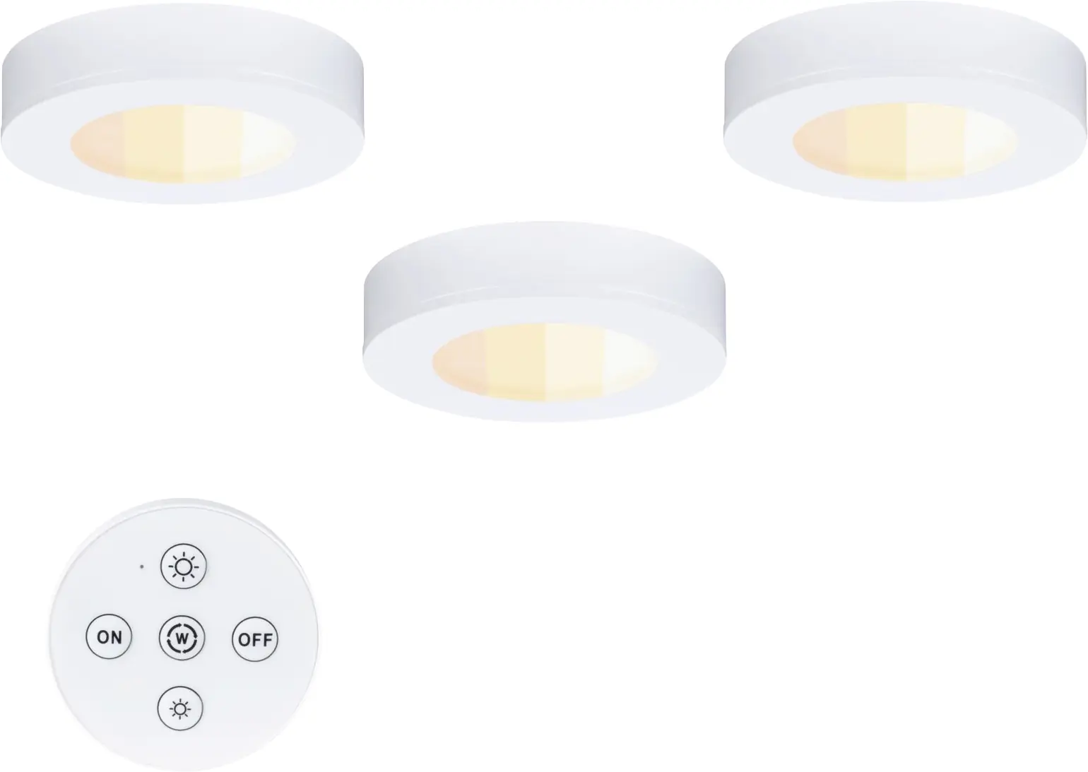 Paulmann LED Unterbauleuchte Batuno weiß Ø 7 cm TW 3er Set