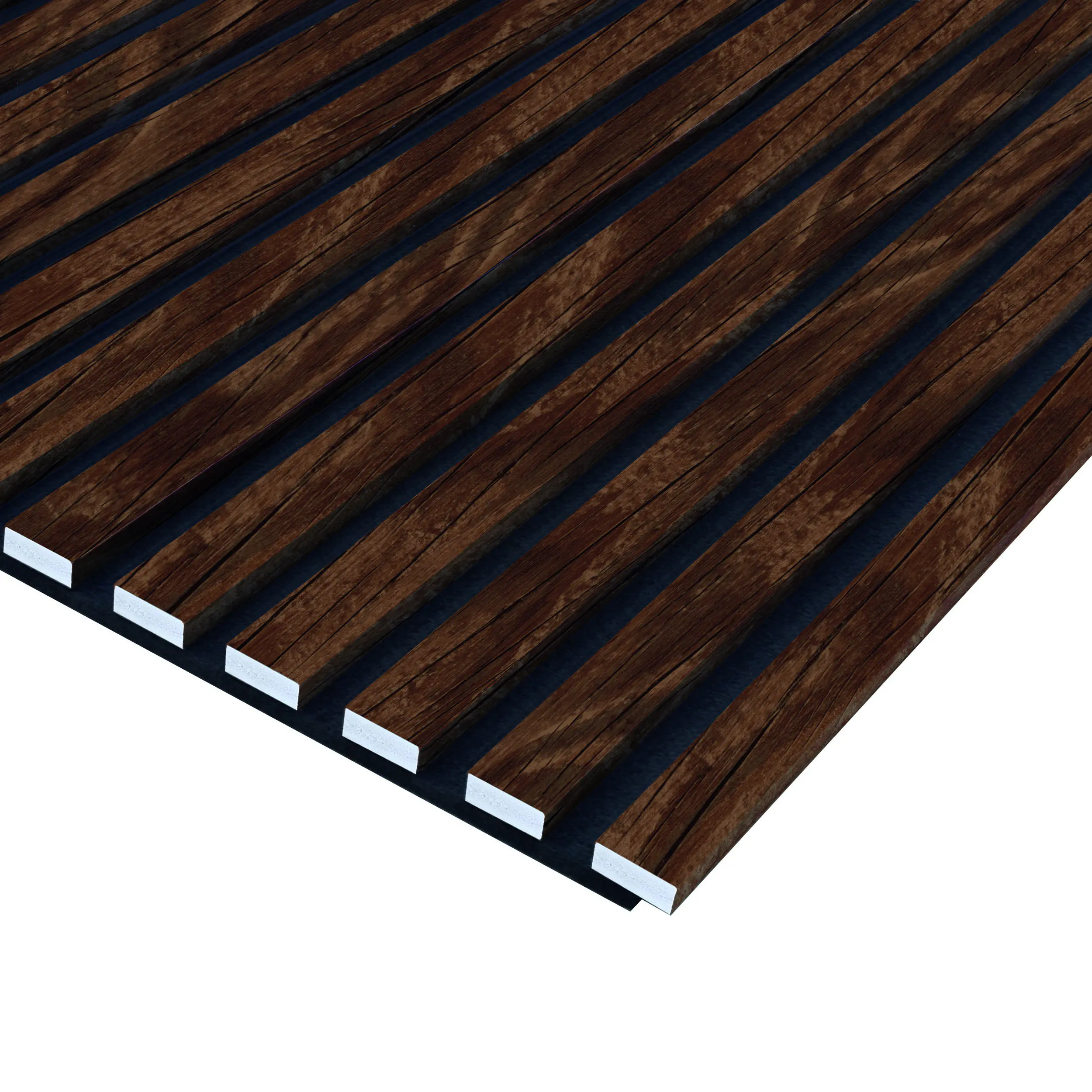 Neuhofer Akustikpaneel Eiche foliert 240 x 57,2 x 1,9 cm braun rustikal