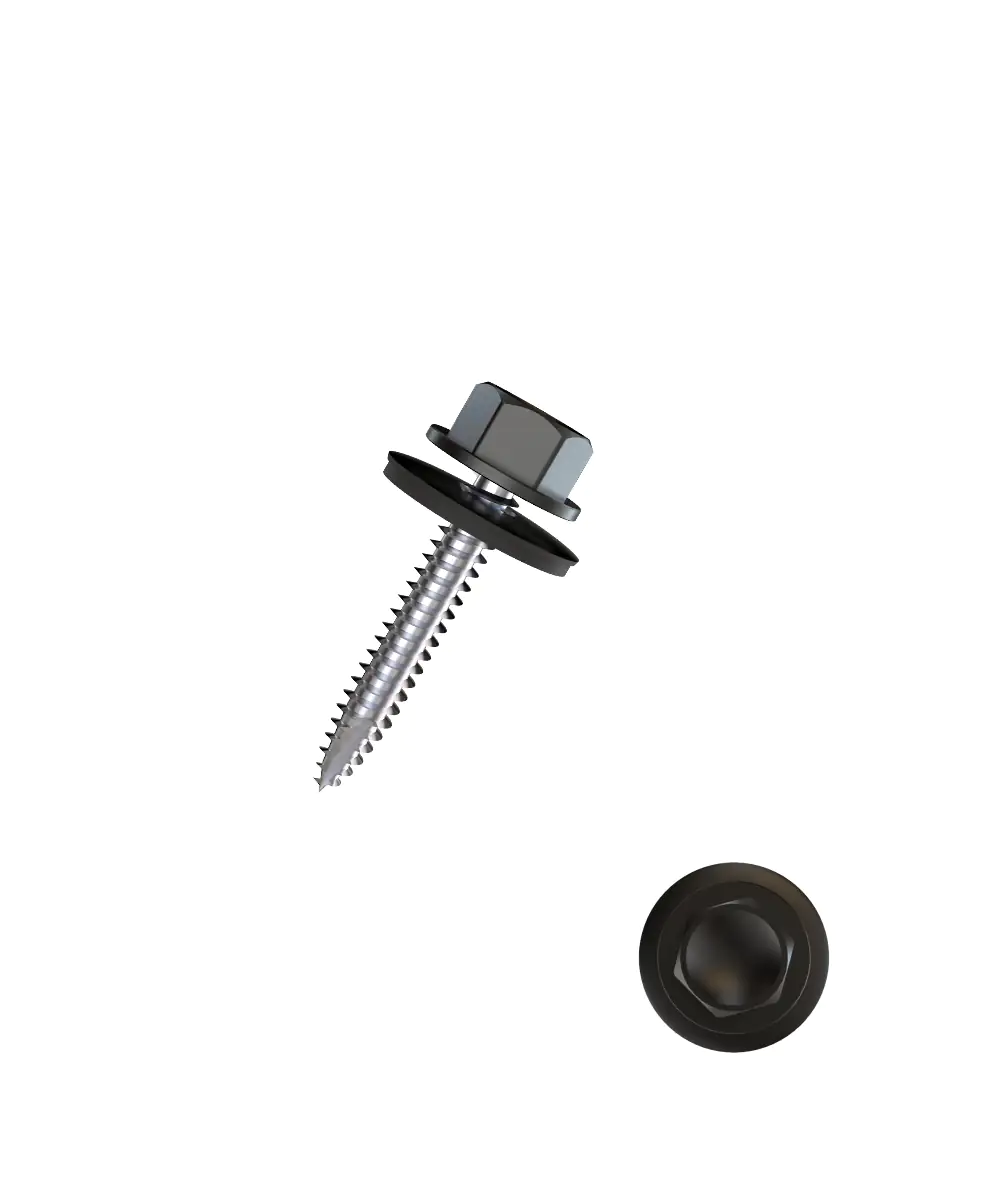 Connex Bohrschrauben 4.8 x 35 mm Sechskant - 100 Stk. anthrazitgrau Connex Bohrschrauben 4.8 x 35 mm Sechskant - 100 Stk. anthrazitgrau