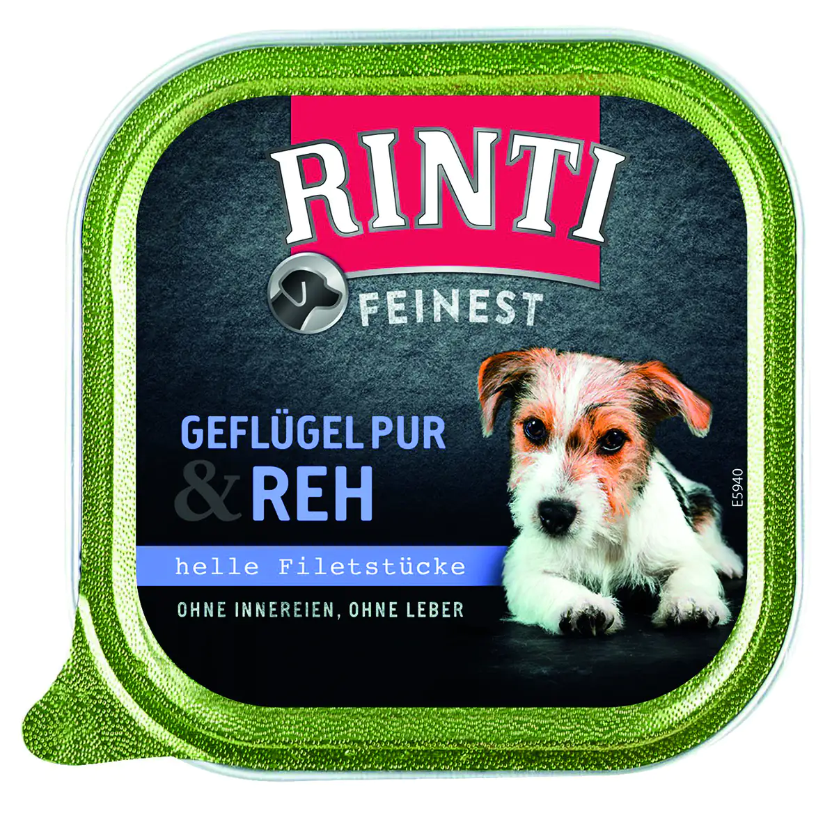 Rinti Feinest Hundenassfutter Adult 150 g Geflügel pur & Reh Rinti Feinest Hundenassfutter Adult 150 g Geflügel pur & Reh