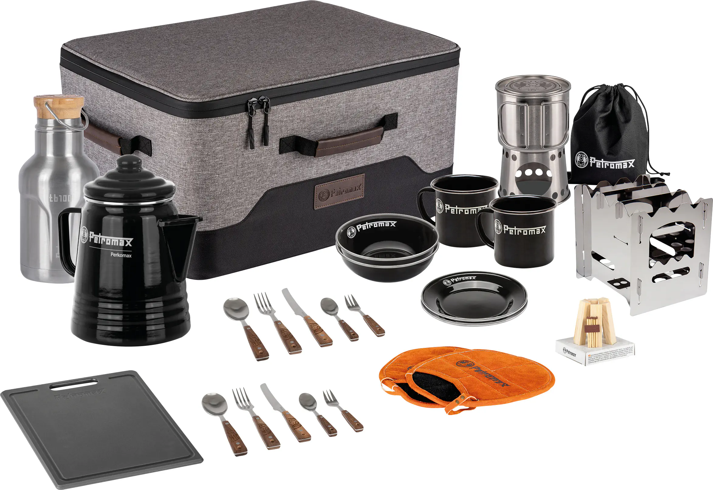 Petromax Abenteuer-Picknick-Box 12-teilig