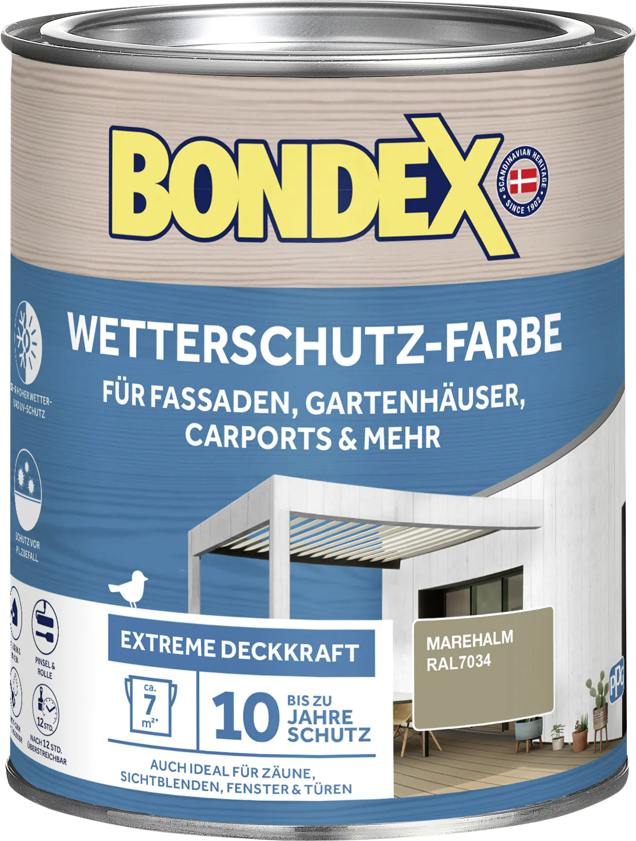 Bondex Wetterschutzfarbe 2,5 L 0,75 L marehalm