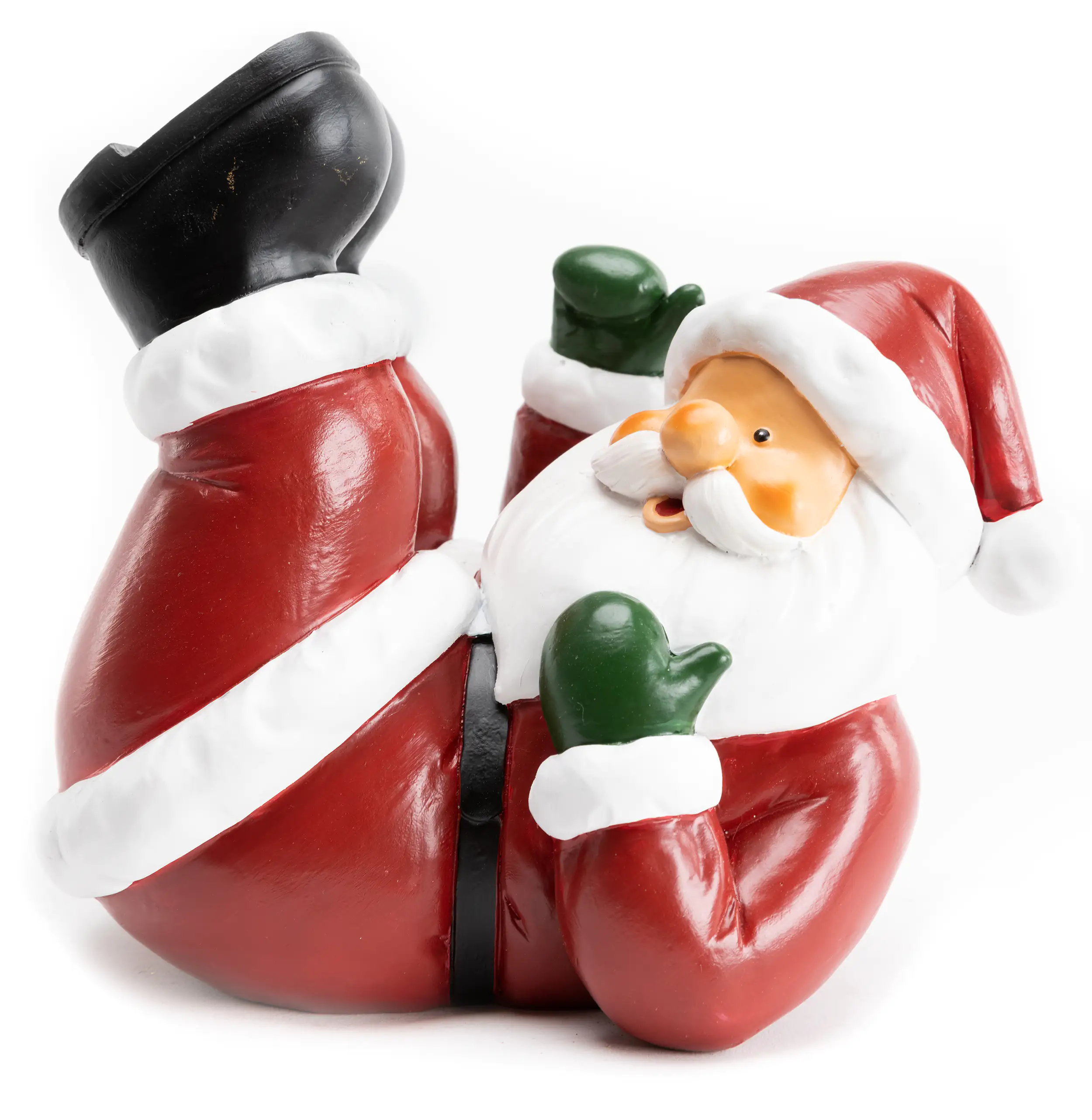 4333692391214_01 TrendLine Dekofigur Weihnachtsmann 20 x 18 cm rot-weiß