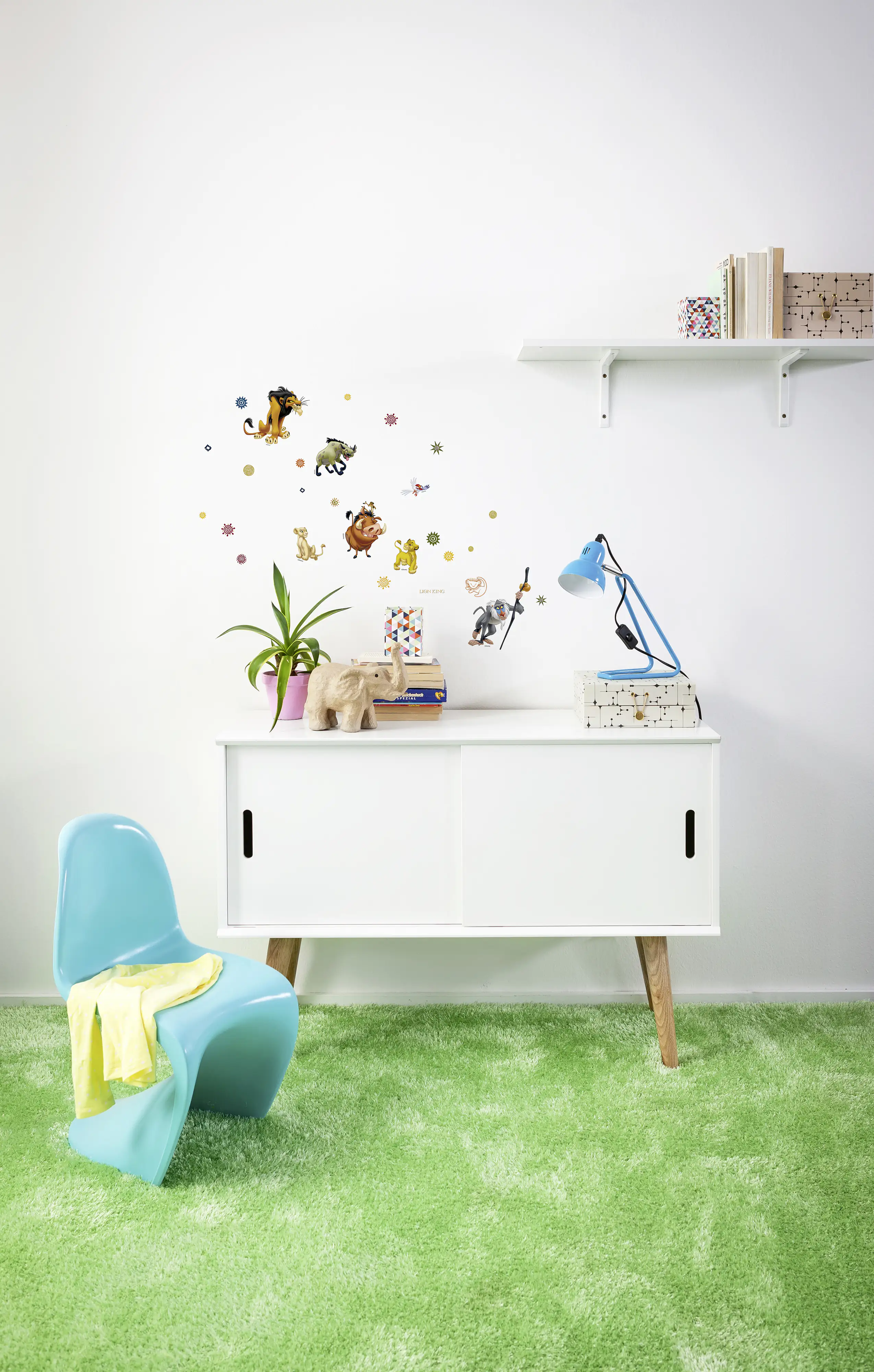 4036834148041_2573957 Komar Decosticker-Set Lion King 14 x 22 cm