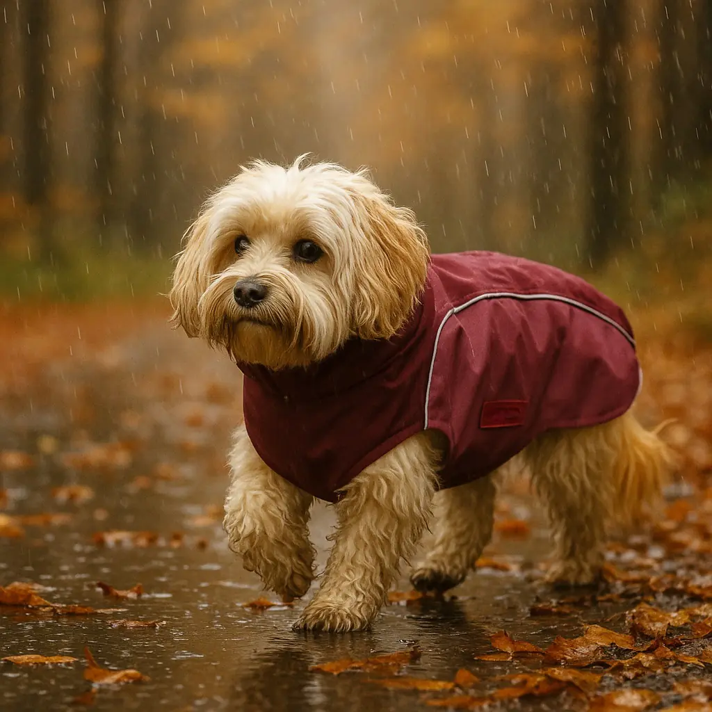 Wolters Hundebekleidung Regenjacke Easy Rain dunkelrot/himbeere