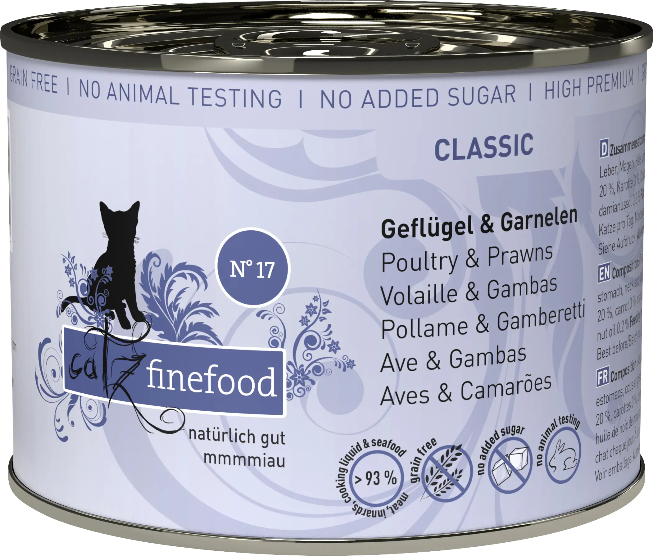 Catz Finefood Katzenfutter Classic No. 17 Geflügel & Garnele 200 g Catz Finefood Katzenfutter Classic No. 17 Geflügel & Garnele 200 g