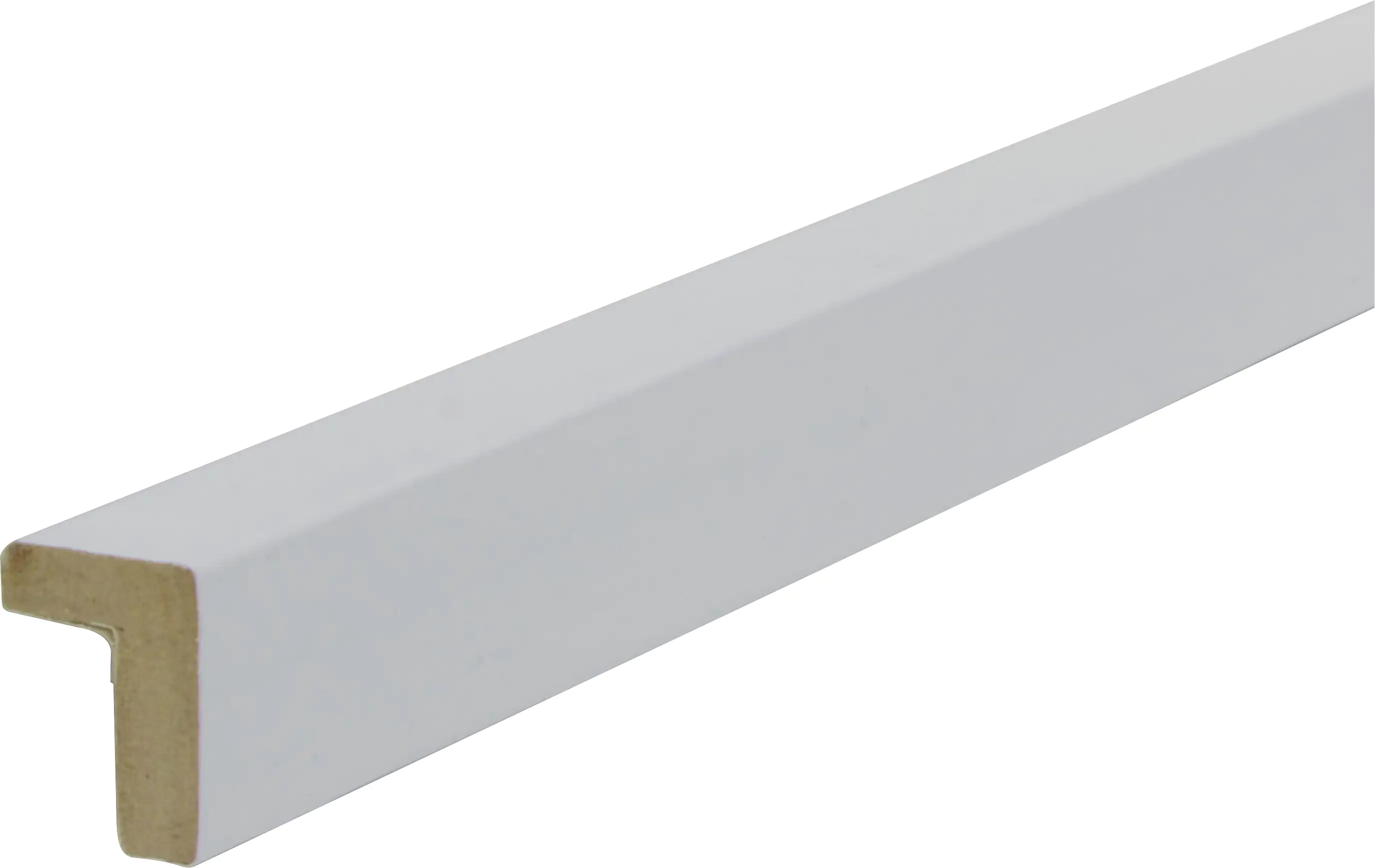 B.S. Bauprogramm Bilder-Falzleiste 250 cm 24 x 16 mm weiß