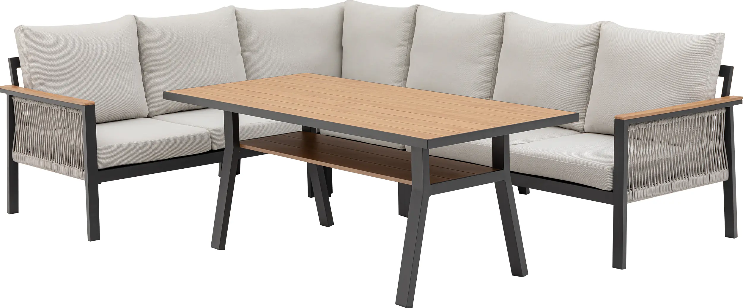 Primaster Gartenmöbel-Set Kos Aluminium in Holzoptik Primaster Gartenmöbel-Set Kos Aluminium in Holzoptik