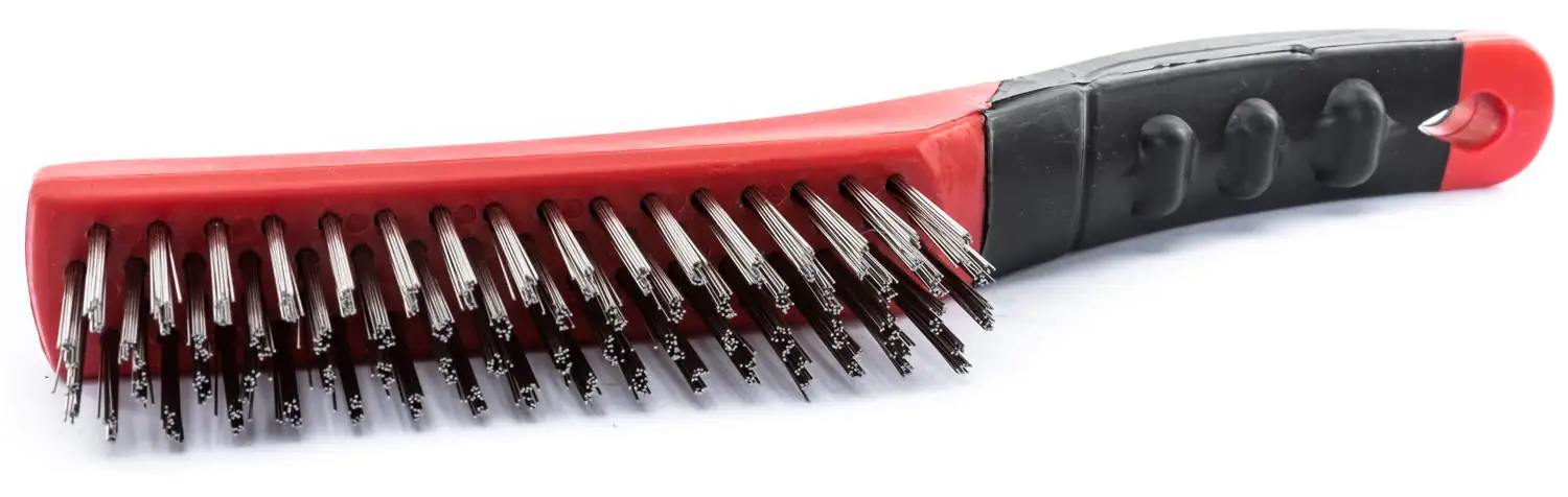 TrendLine Drahtbürste Edelstahl 4-reihig Kunststoffgriff