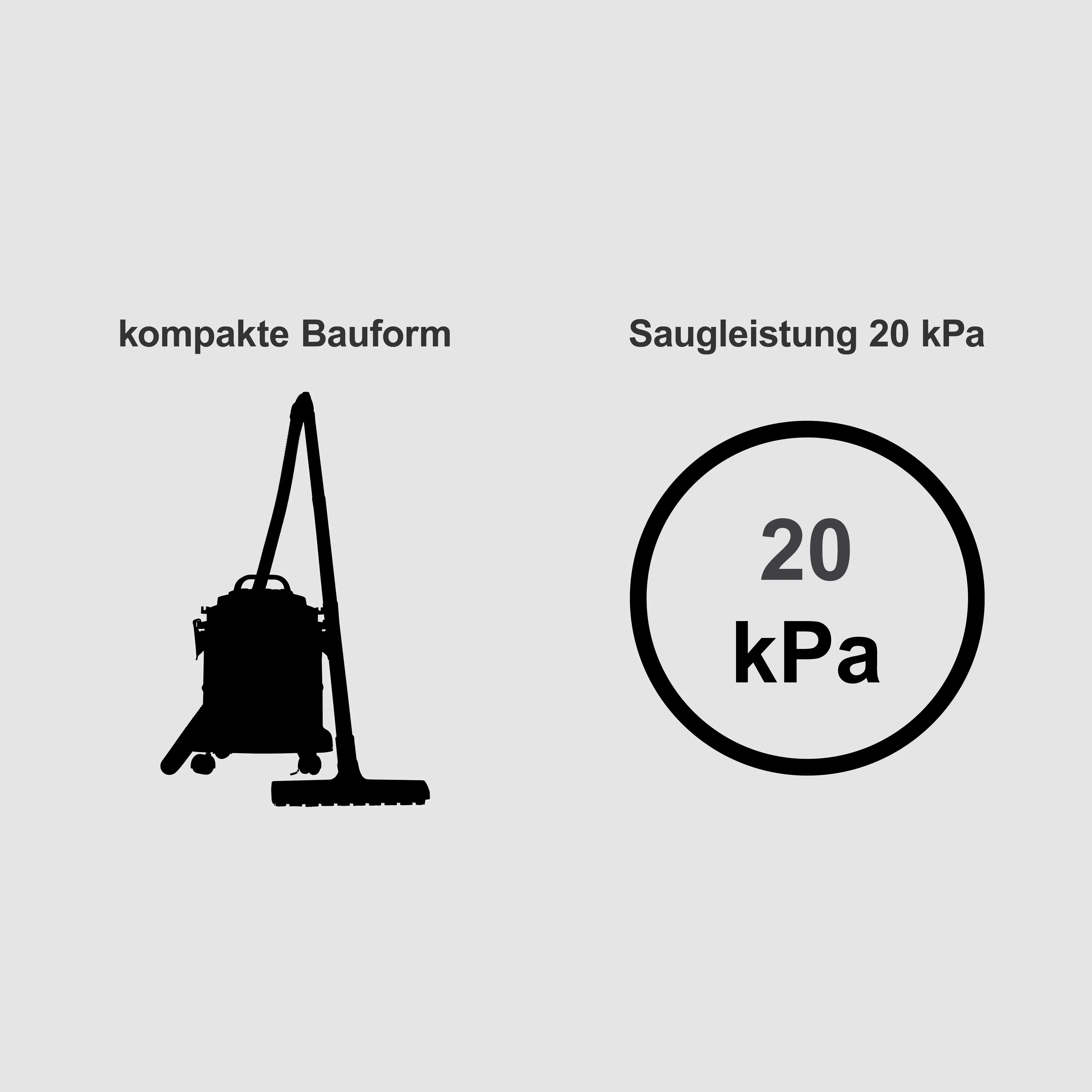 Scheppach Nass-Trockensauger WDV20-BE black