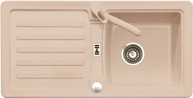 Eurodomo Einbauspüle Prima 45 86 x 43,5 cm / Eurostone beige