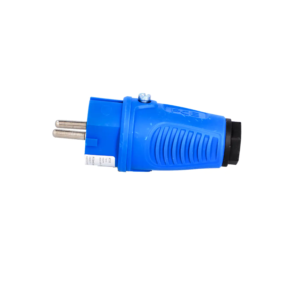 PCE Schutzkontakt-Stecker Vollgummi IP54 blau PCE Schutzkontakt-Stecker Vollgummi IP54 blau