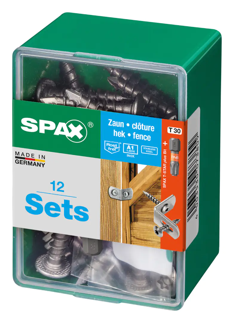 Spax Zaunverbinder 7.0 x 35 mm TX 30 - 24 Stk. (+12 Winkel)