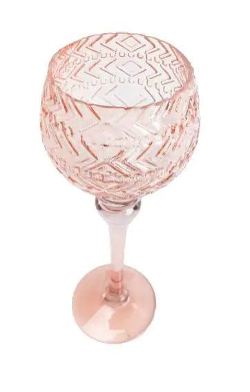 TrendLine Windlicht Glas Ø 13 x 30 cm rosa