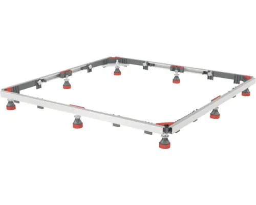 Schulte Einbaurahmen für Duschwannen aus Mineralguss 75-120 cm