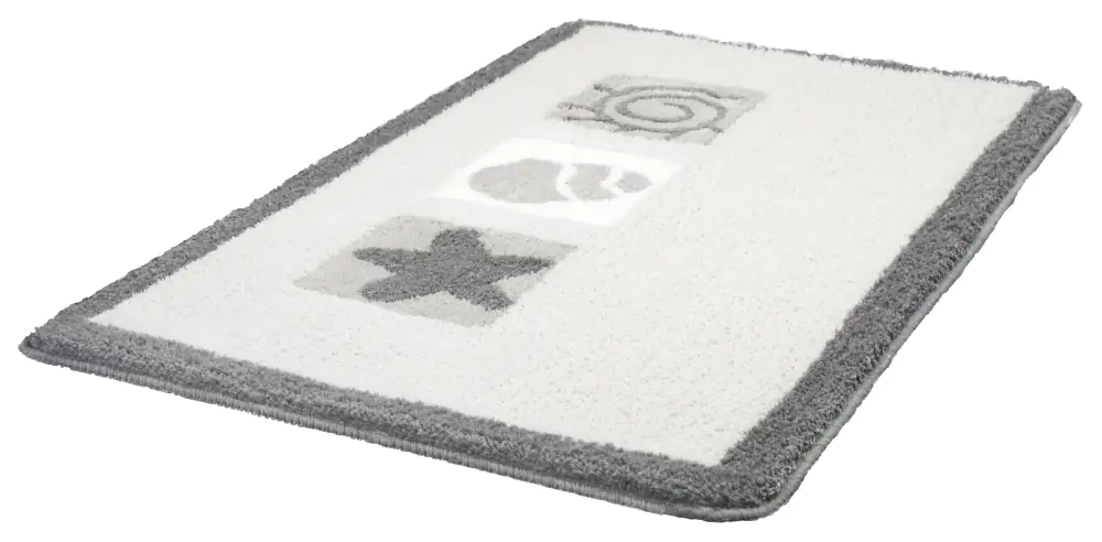 Kleine Wolke Badteppich Beach auster, 60 x 100 cm