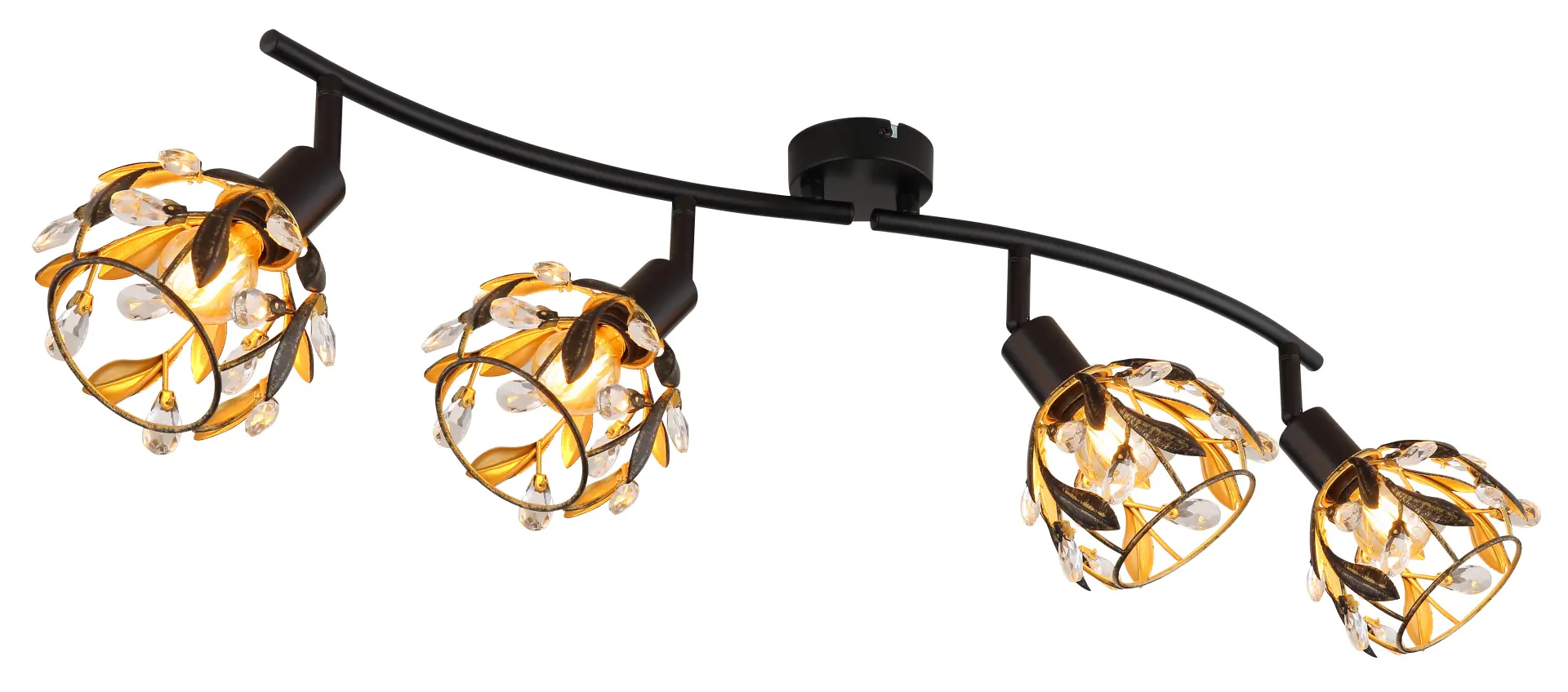 Globo Deckenstrahler Mika 4er Spot E14 bis 25W 70 x 15,5 cm