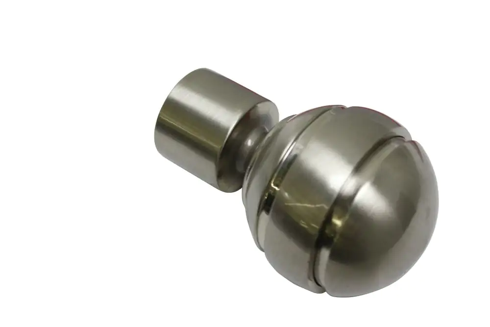 Gardinia Endknopf Kugel zu Stilprogramm Chicago, Ø 20 mm edelstahl-optik