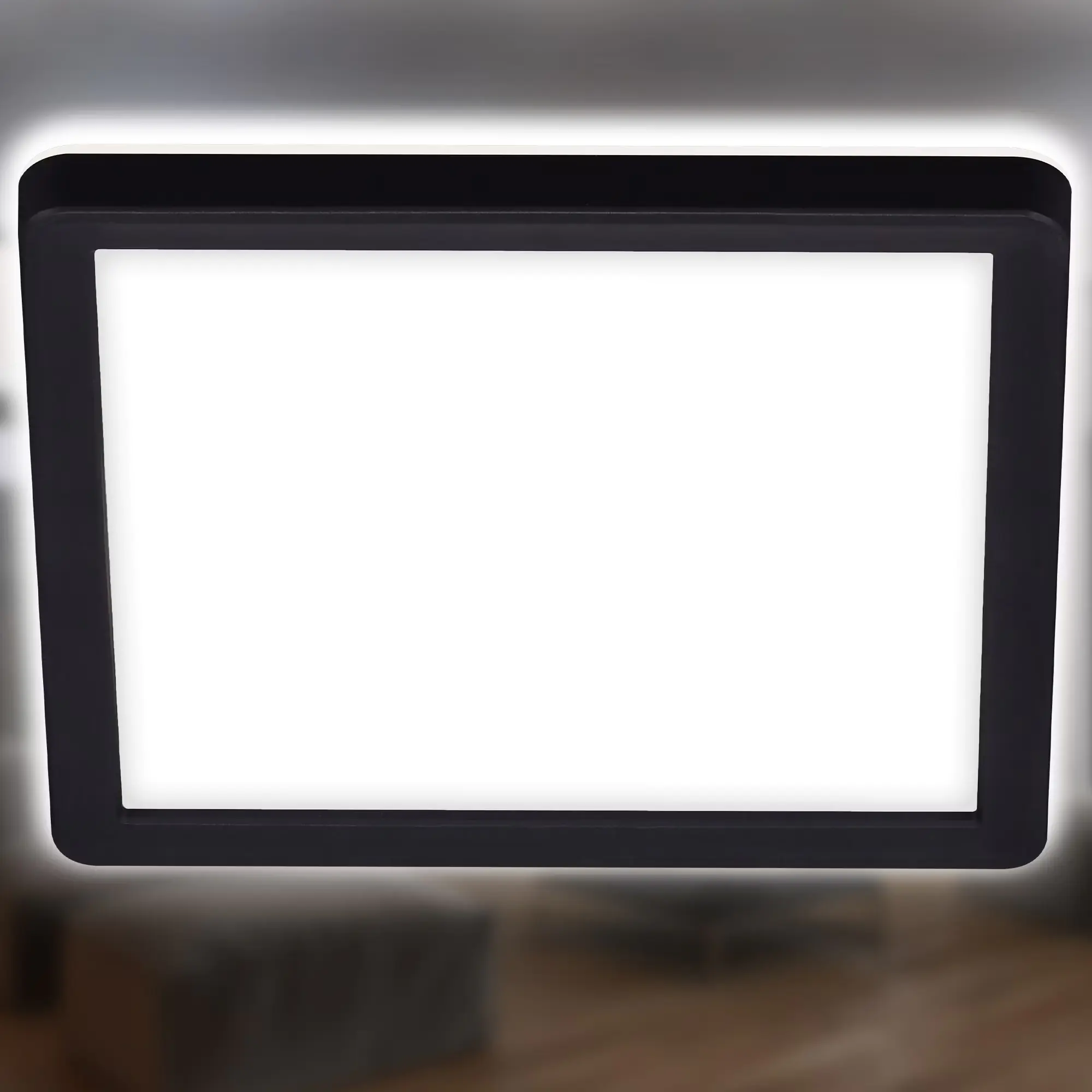 Briloner LED Panel Slim 19 cm, schwarz, utraflach Briloner LED Panel Slim 19 cm, schwarz, utraflach