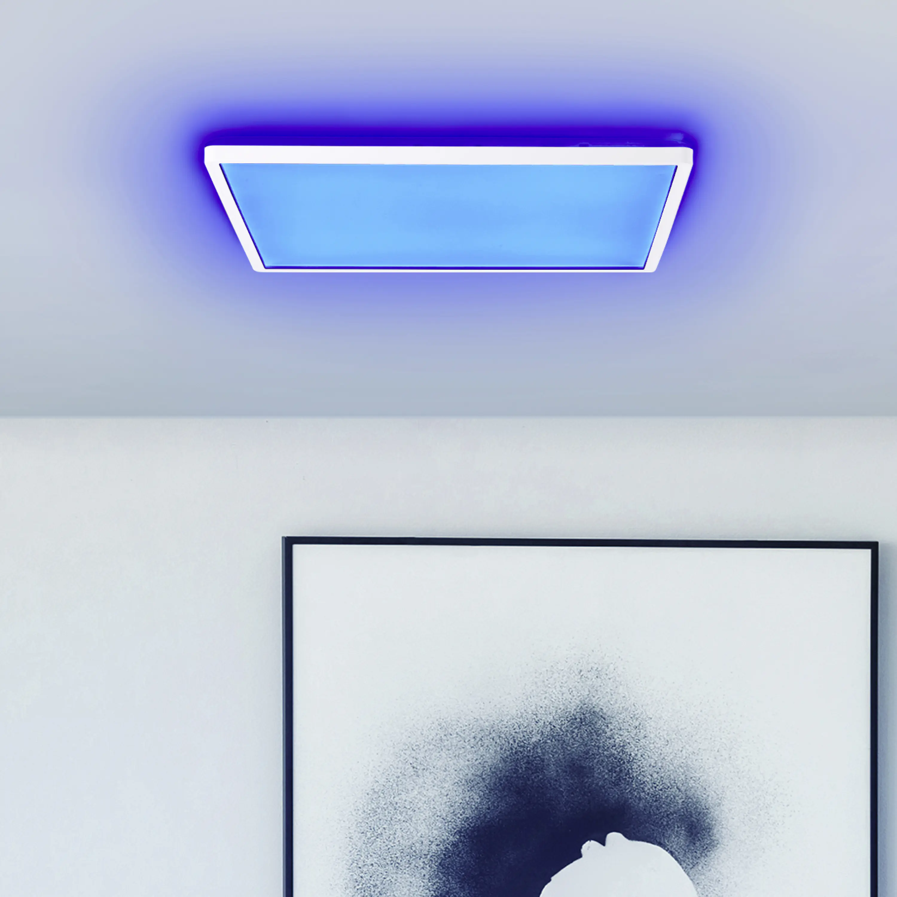 Brilliant LED-Deckenleuchte Tanida 42x42 cm weiß dimmbar
