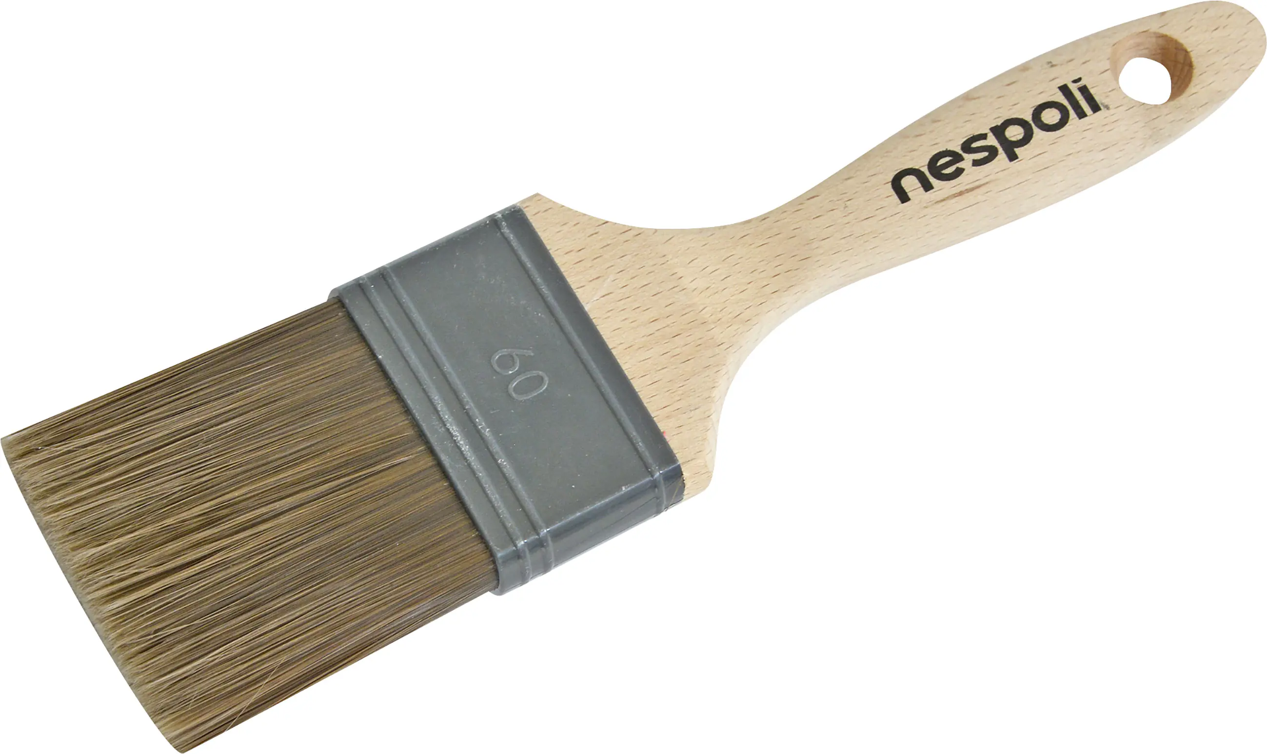 Nespoli Flachpinsel 60 mm braun