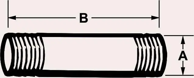 Cornat Rohrnippel 1" x 80 mm verzinkt