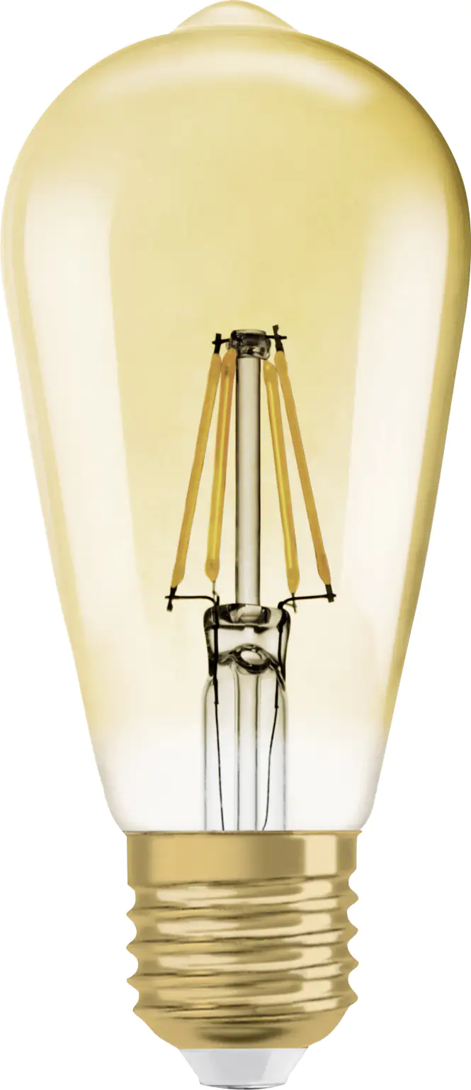Osram LED Leuchtmittel Vintage 1906 Edison E27 4W warmweiß, amber
