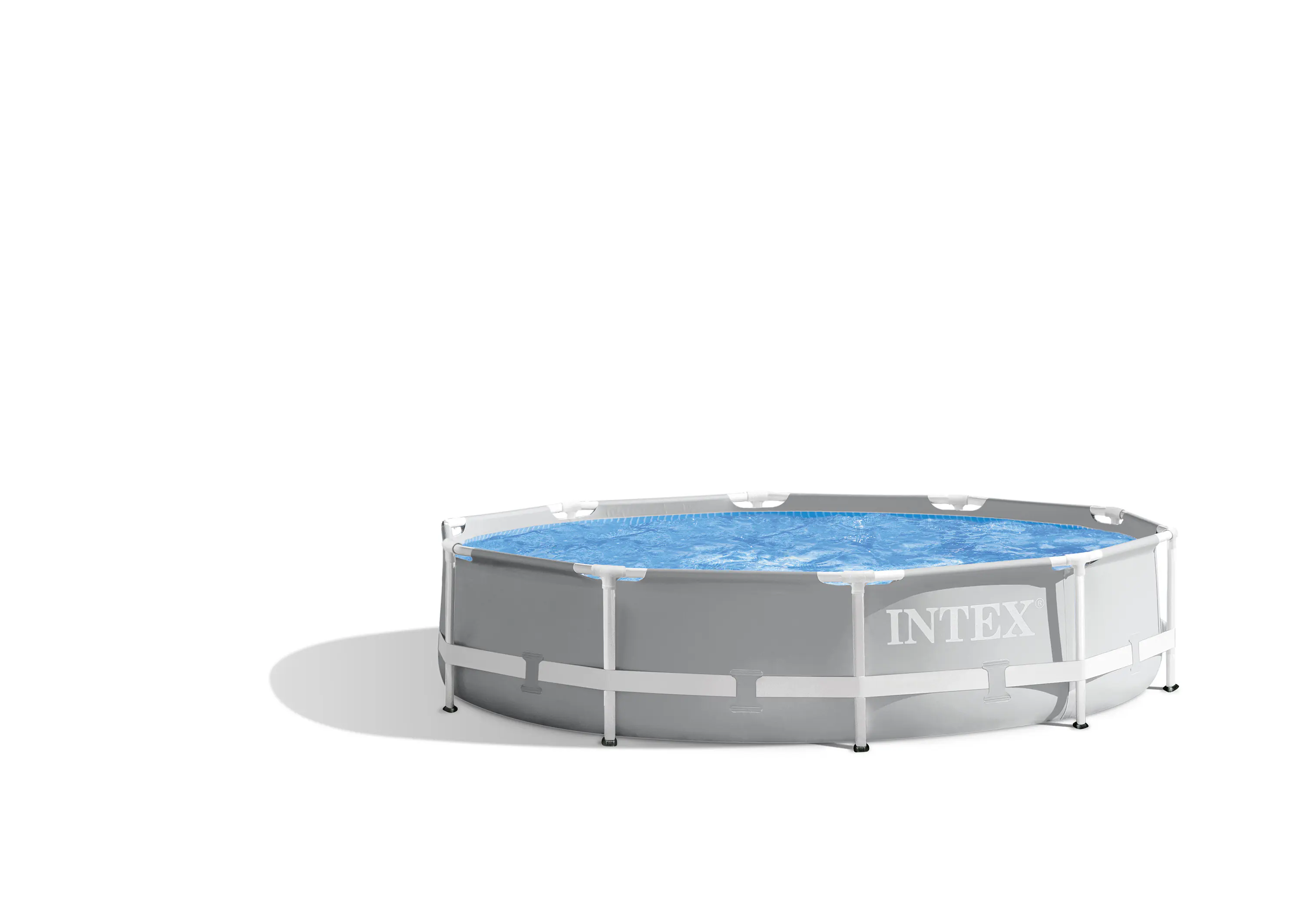 Intex Frame Pool-Set Prism Rondo rund Ø 305 x 76 cm grau