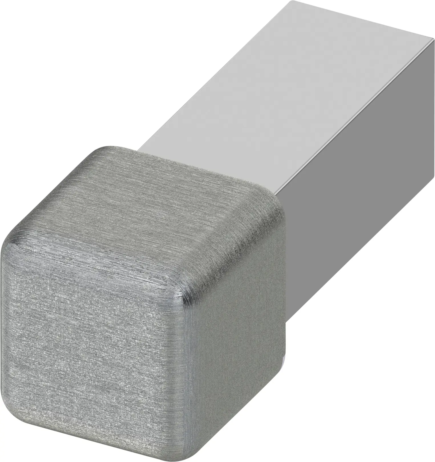 alfer Quadrat-Fliesenecke Edelstahl gebürstet