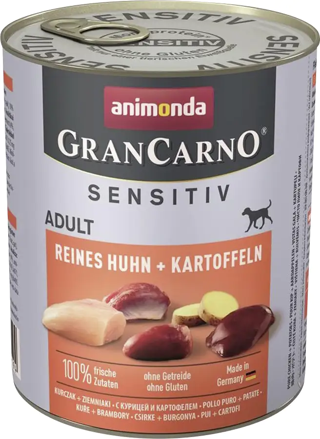 Animonda GranCarno Adult Sensitiv Reines Huhn + Kartoffeln 800 g