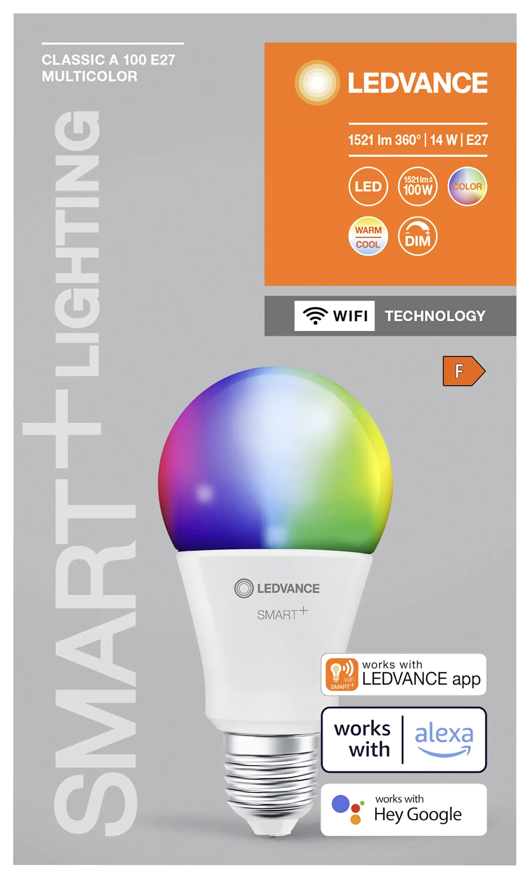 Ledvance LED Leuchtmittel Smart+WiFi E27 14 W RGBW
