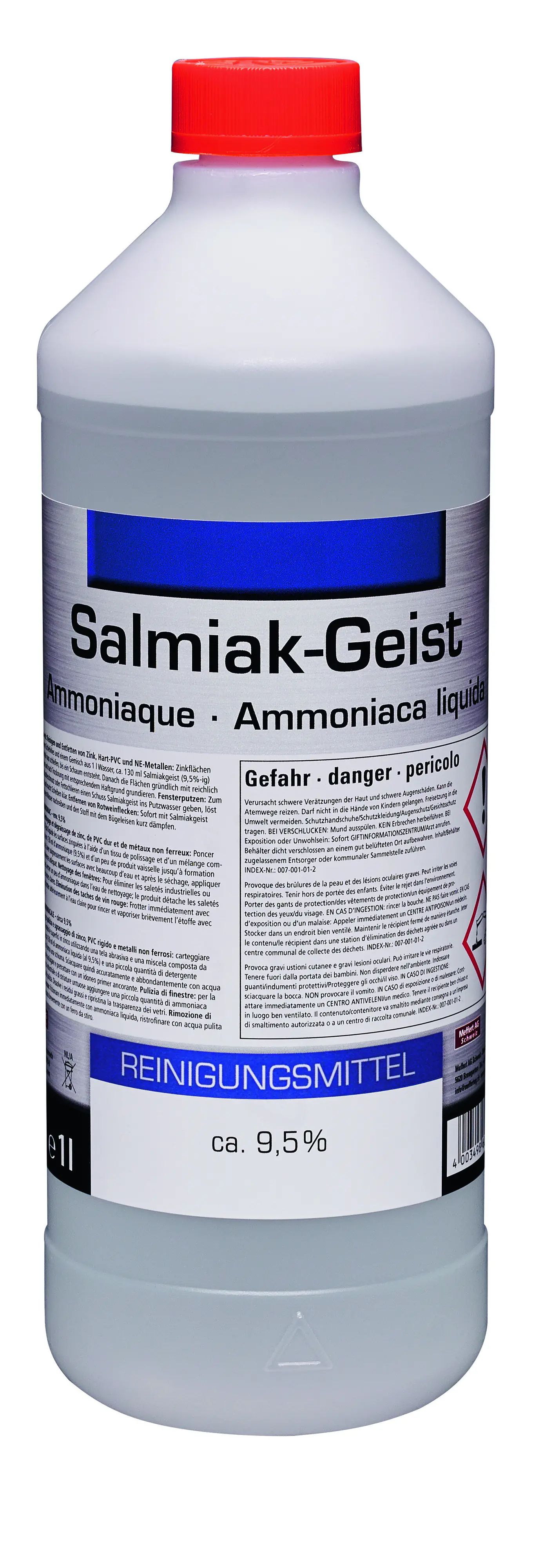 Salmiakgeist Reinigungsmittel transparent 1 L