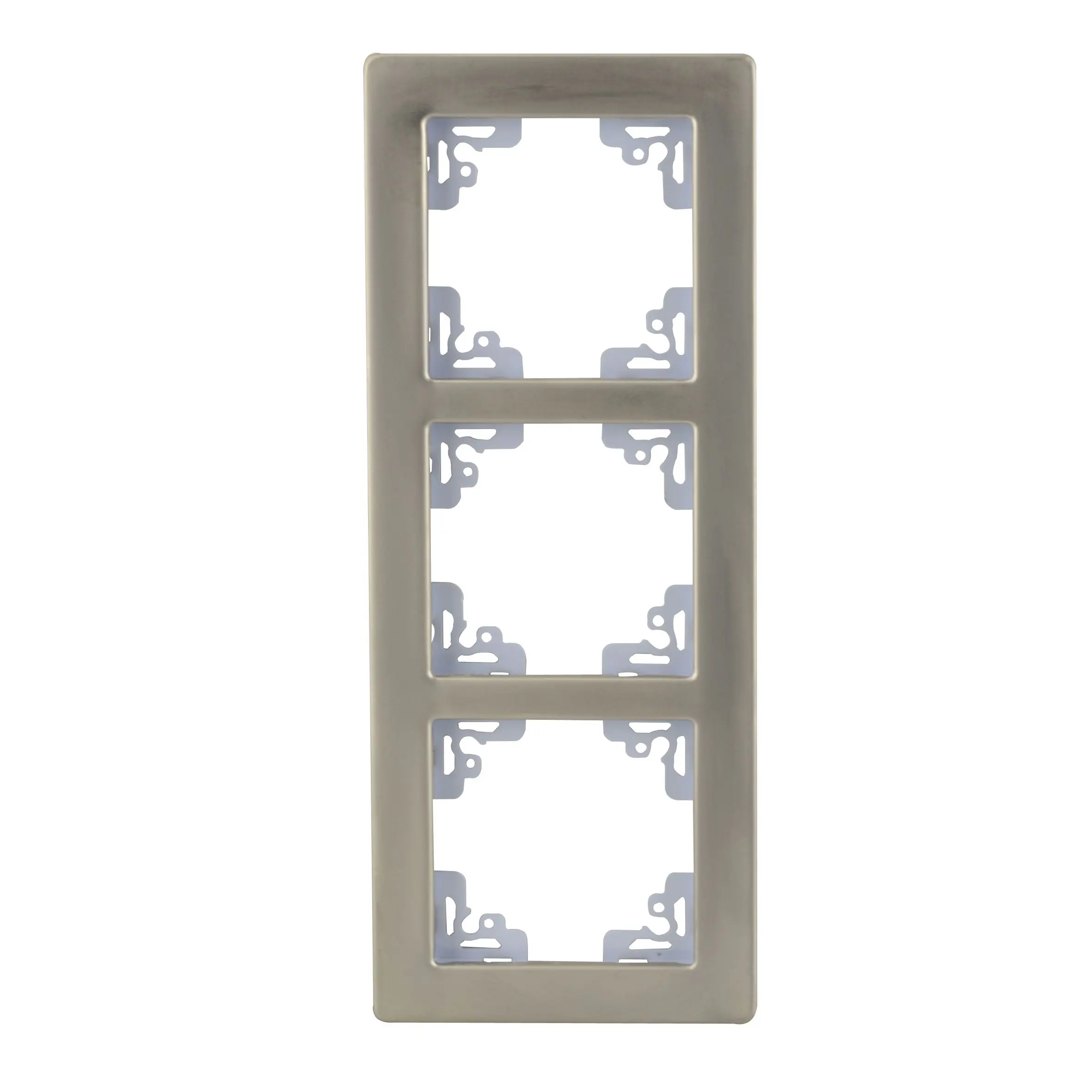 Unitec Abdeckrahmen Melbourne 3-fach aluminium