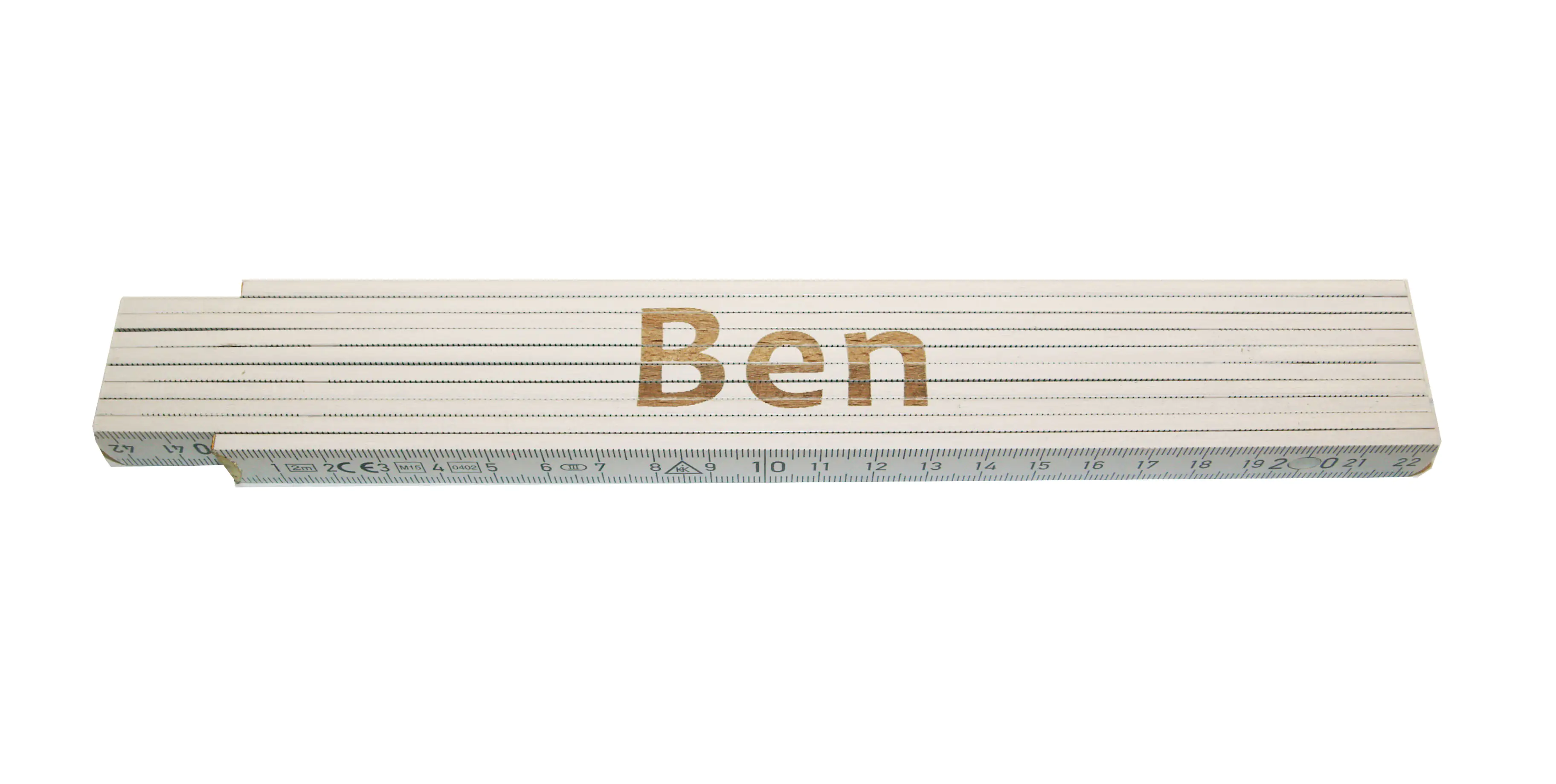 Zollstock Ben 2 m weiß