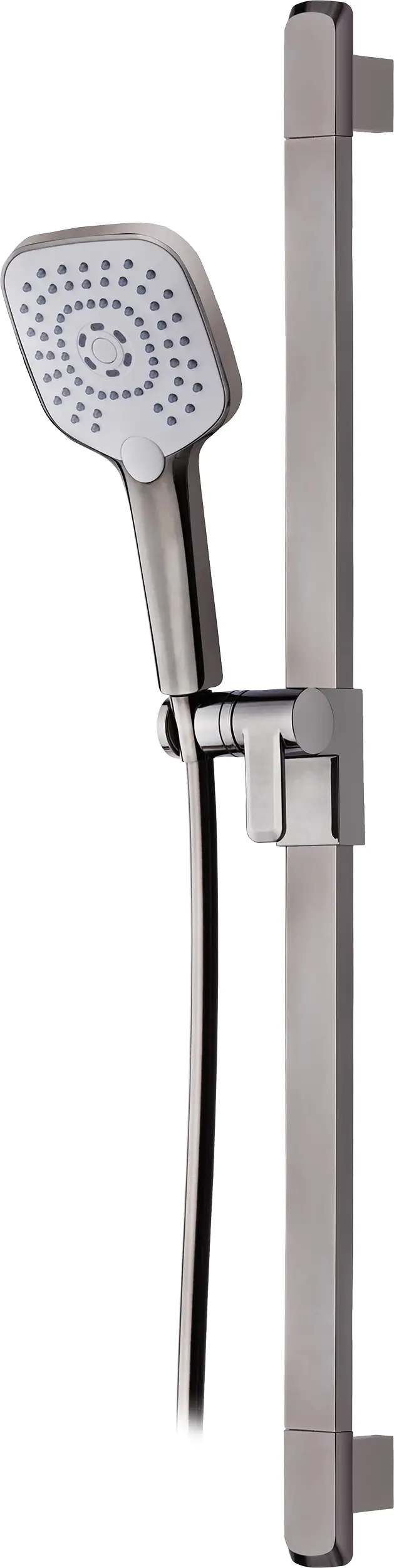 4333692065894 Primaster Brausegarnitur 3 Strahlarten Prag silbergrau 82 cm