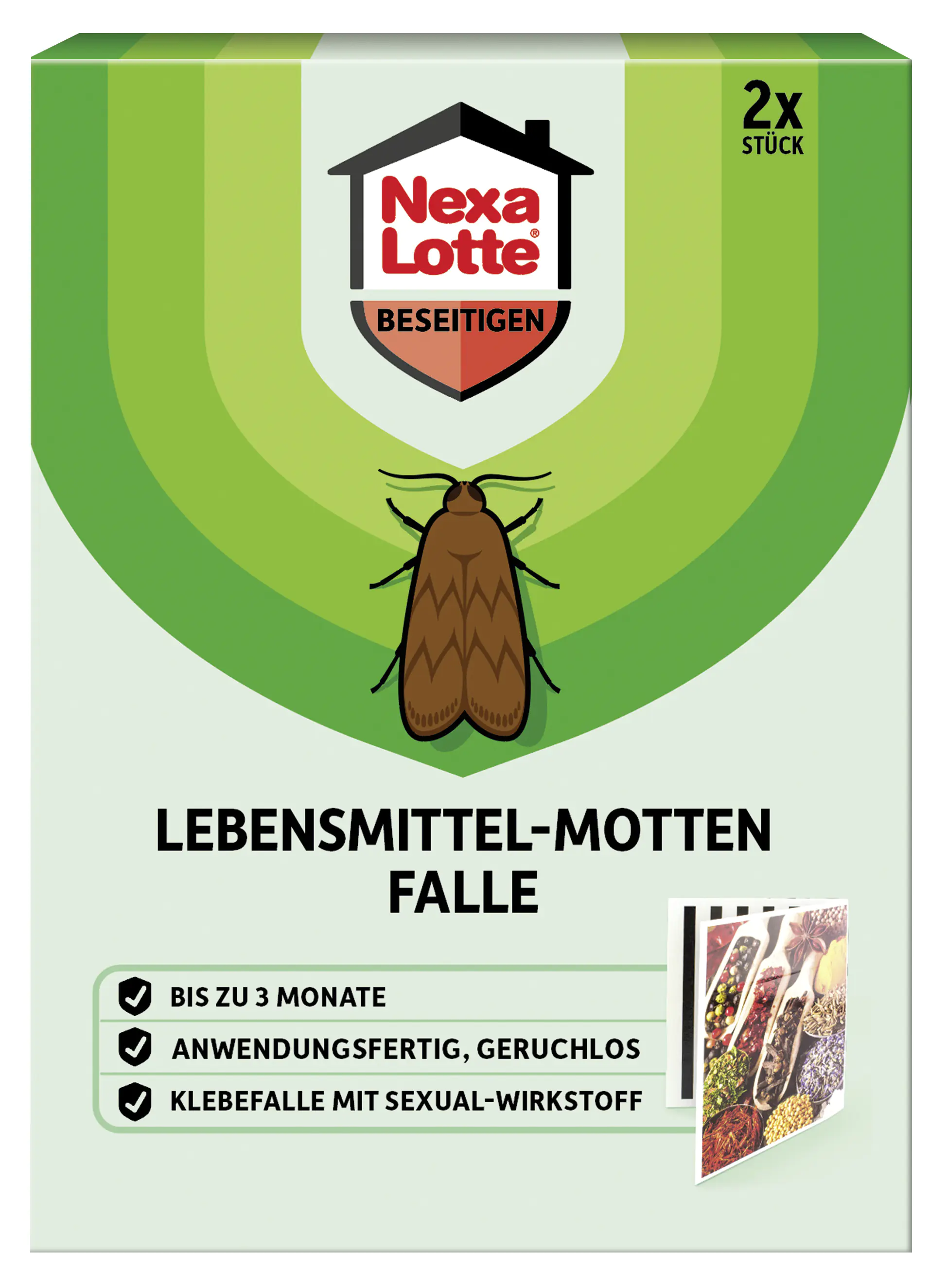 Nexa Lotte Lebensmittelmotten-Falle 2 Stück Nexa Lotte Lebensmittelmotten-Falle 2 Stück